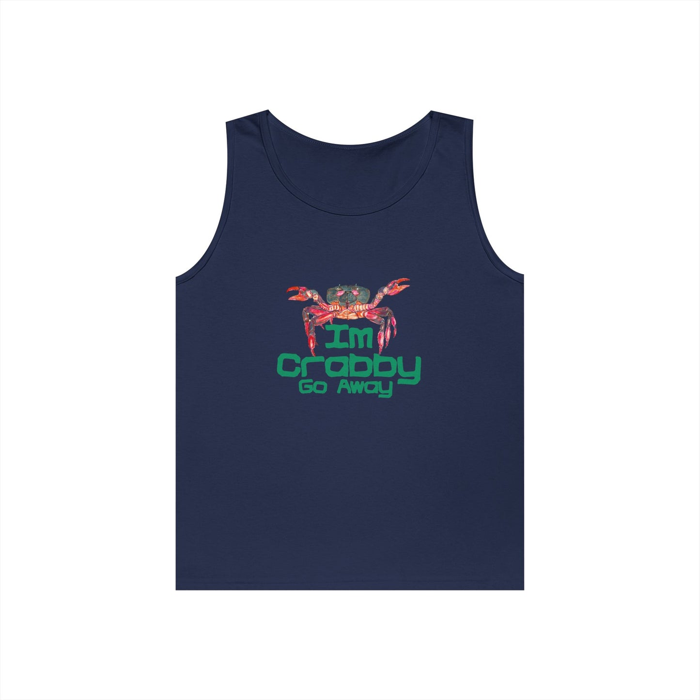 I'm Crabby Go Away Unisex Heavy Cotton Tank Top
