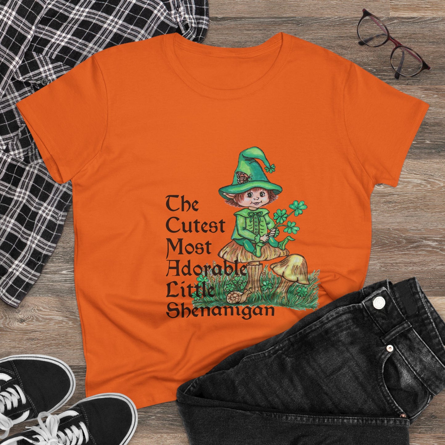 Cutest Leprechaun Women's Midweight Cotton Tee