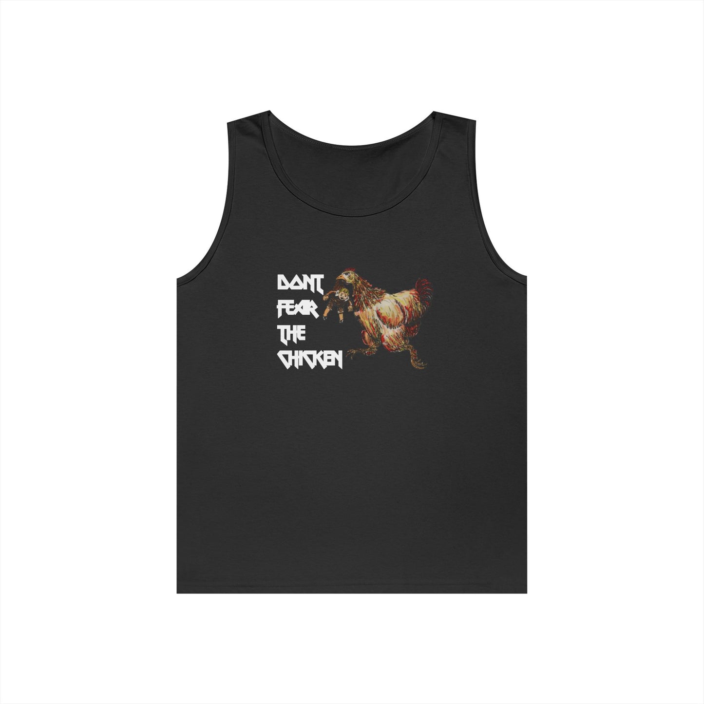 Don't Fear the Chicken Unisex Heavy Cotton Tank Top