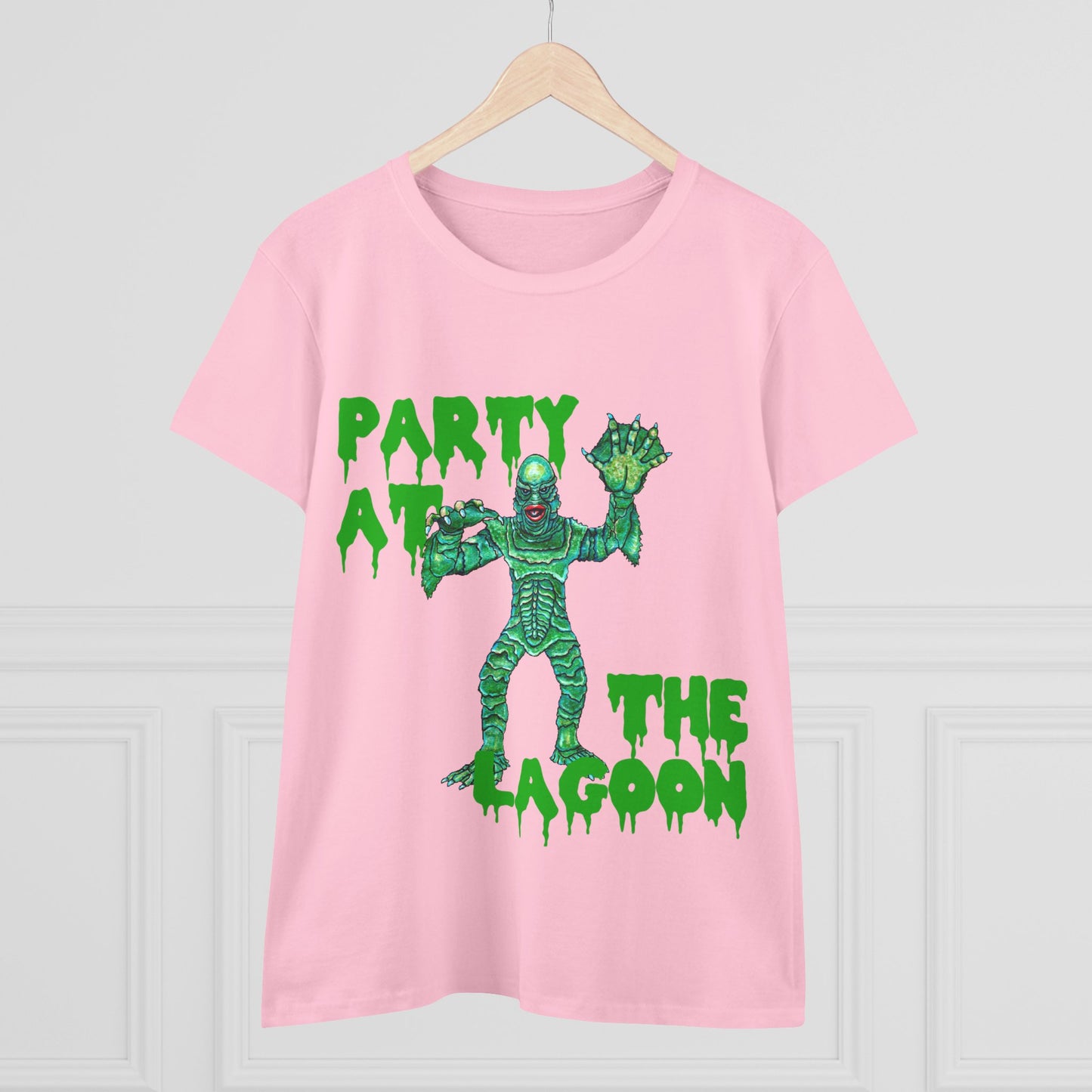 Party at the Lagoon Women's Midweight Cotton Tee