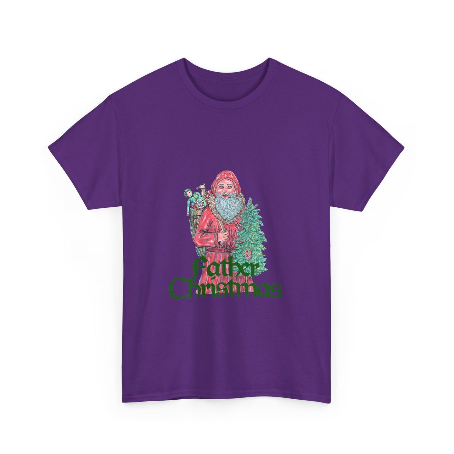 Father Christmas Unisex Heavy Cotton Tee