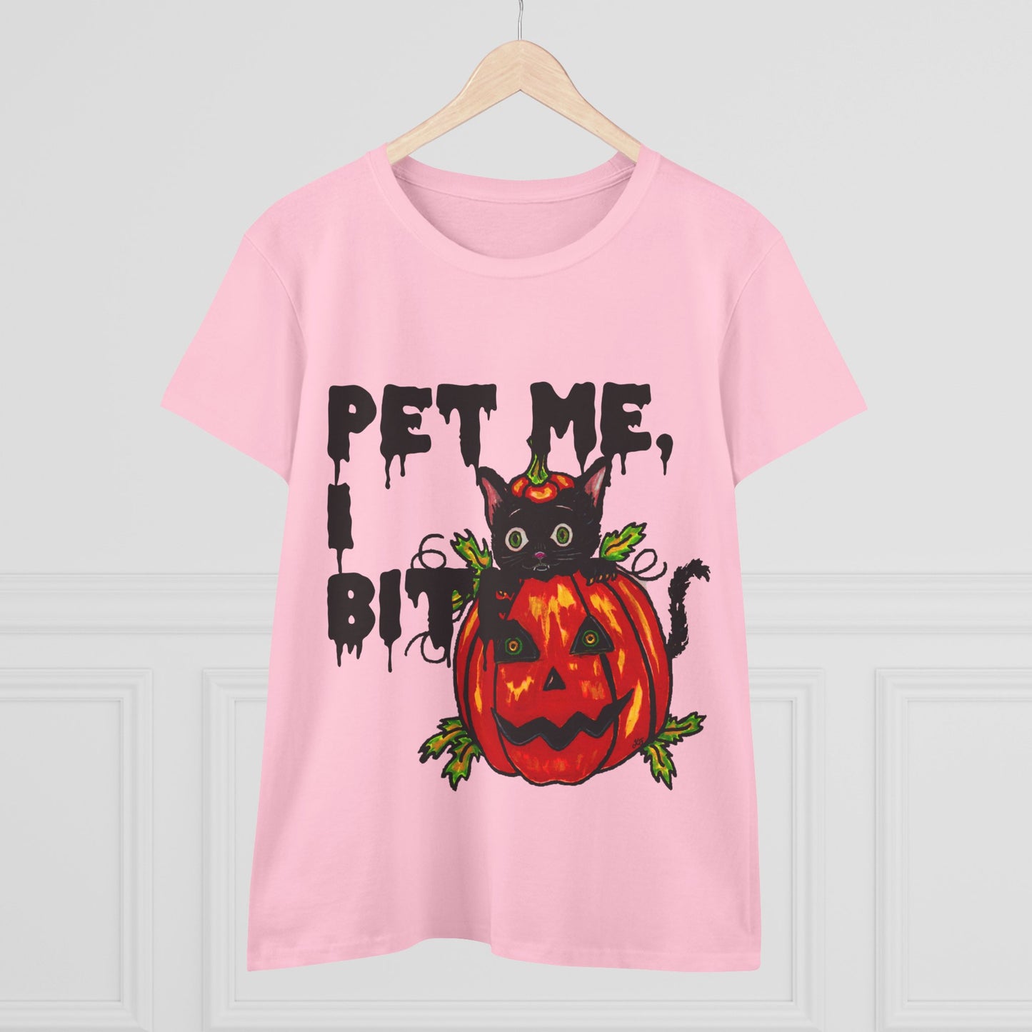Pet Me Women's Midweight Cotton Tee