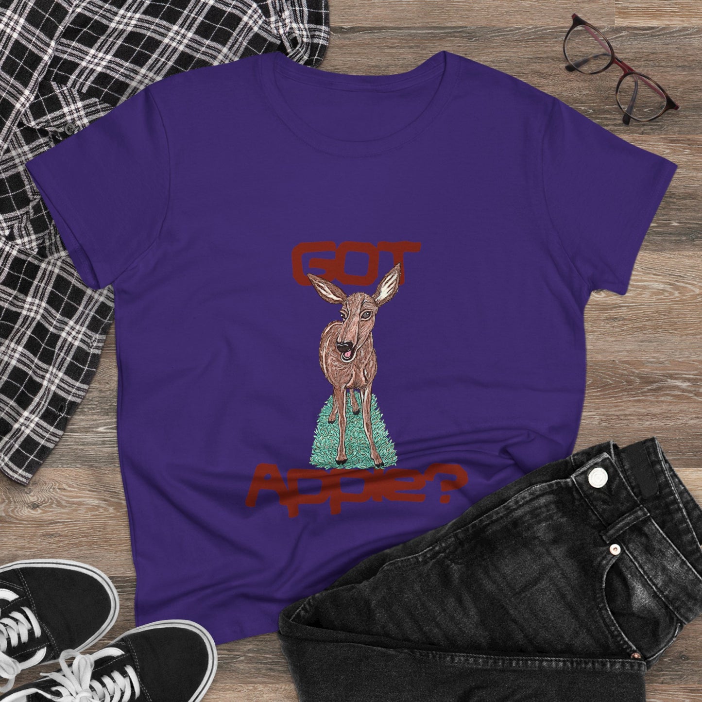 Got Apple? Women's Midweight Cotton Tee