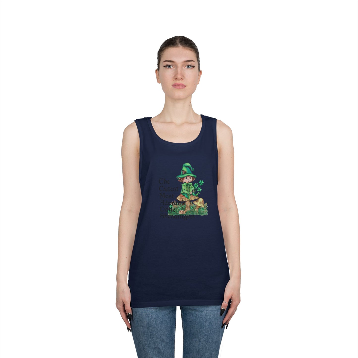 Cutest Leprechaun Unisex Heavy Cotton Tank Top