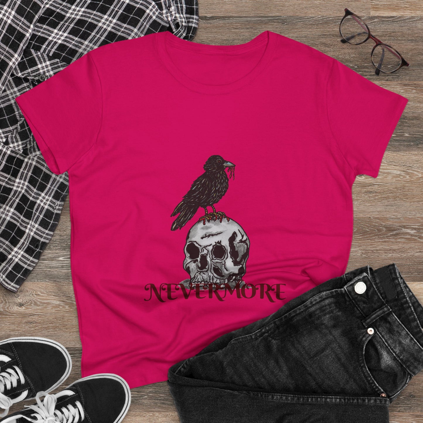 Nevermore Women's Midweight Cotton Tee