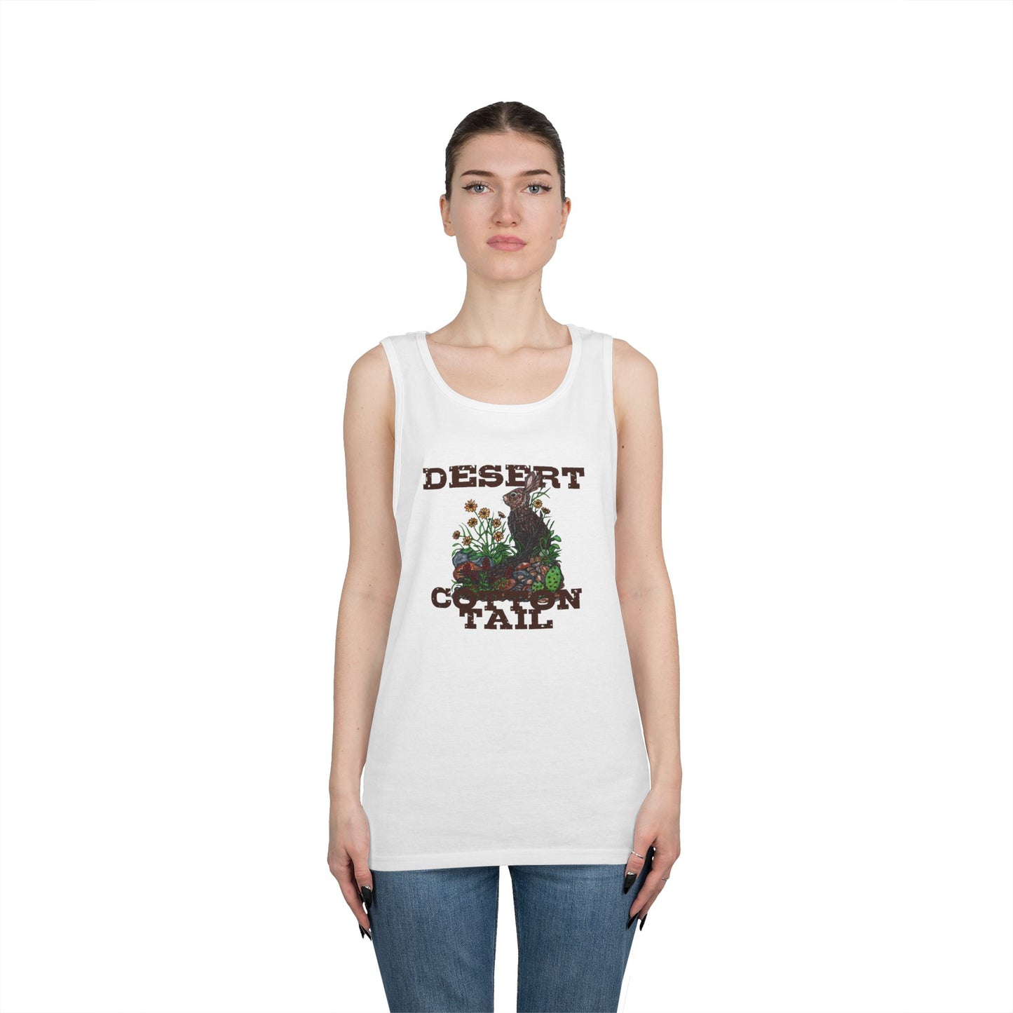 Desert Cottontail Unisex Heavy Cotton Tank Top