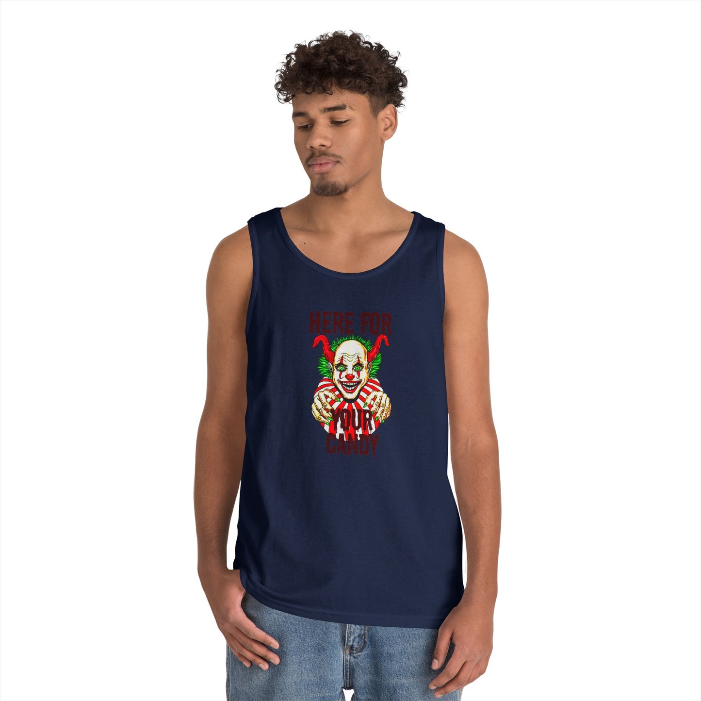 Here for Your Candy Unisex Heavy Cotton Tank Top