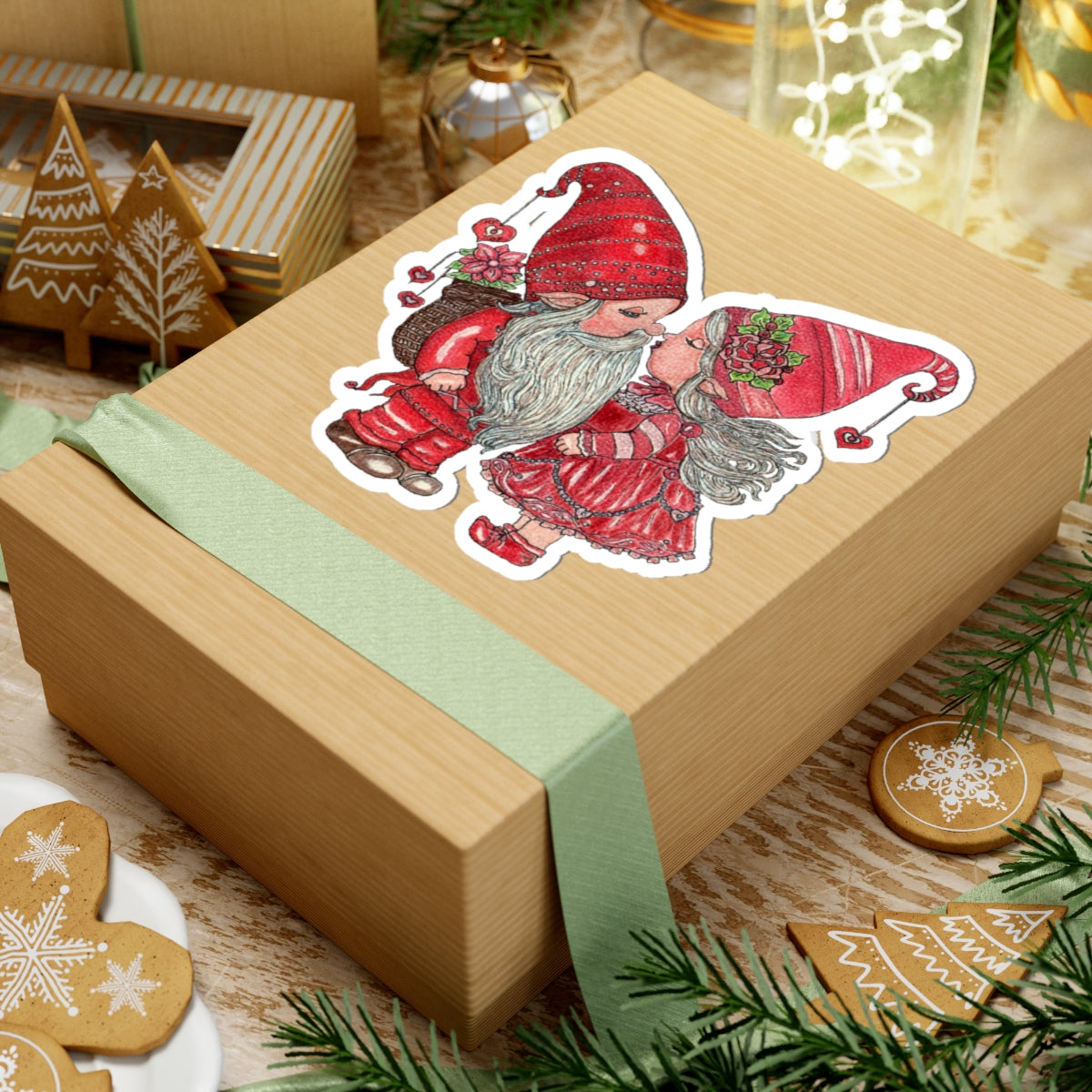 Gnome Lovers Kiss-Cut Stickers