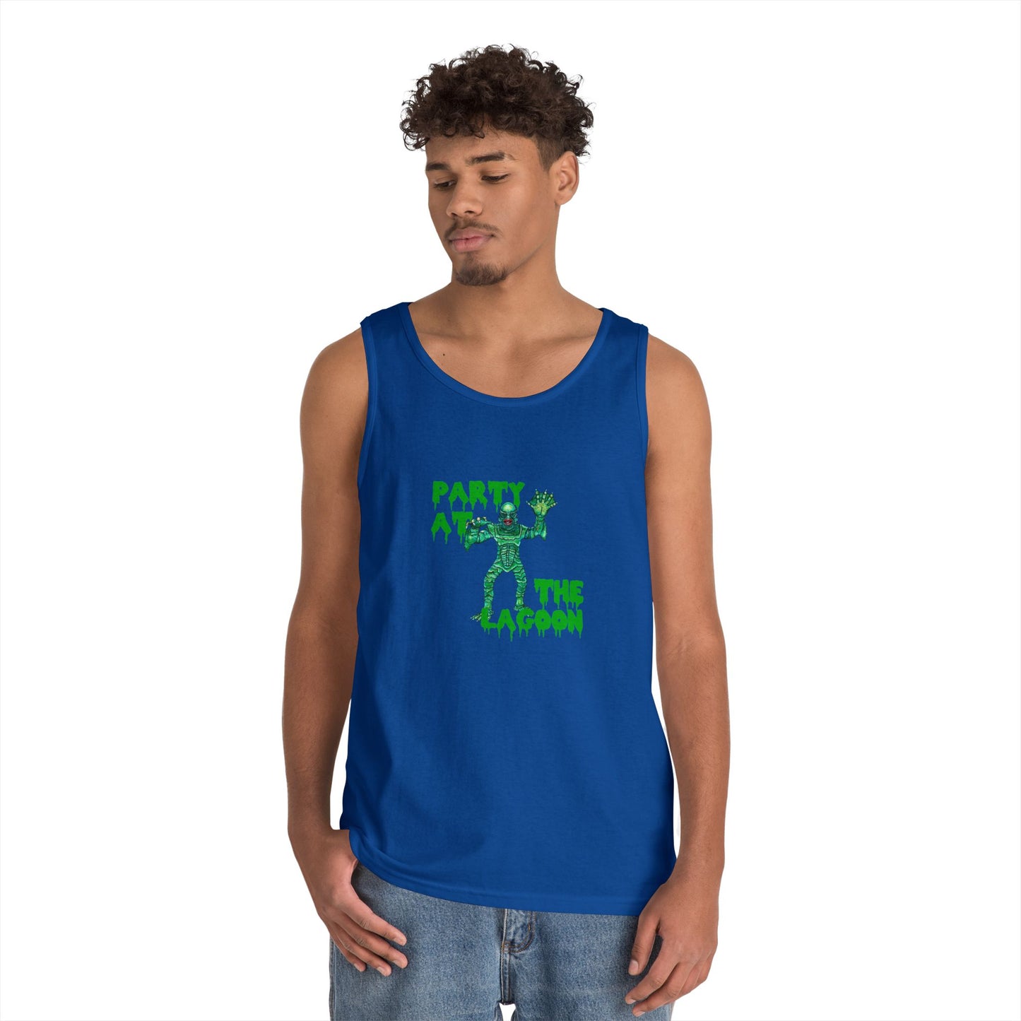 Party at the Lagoon Unisex Heavy Cotton Tank Top