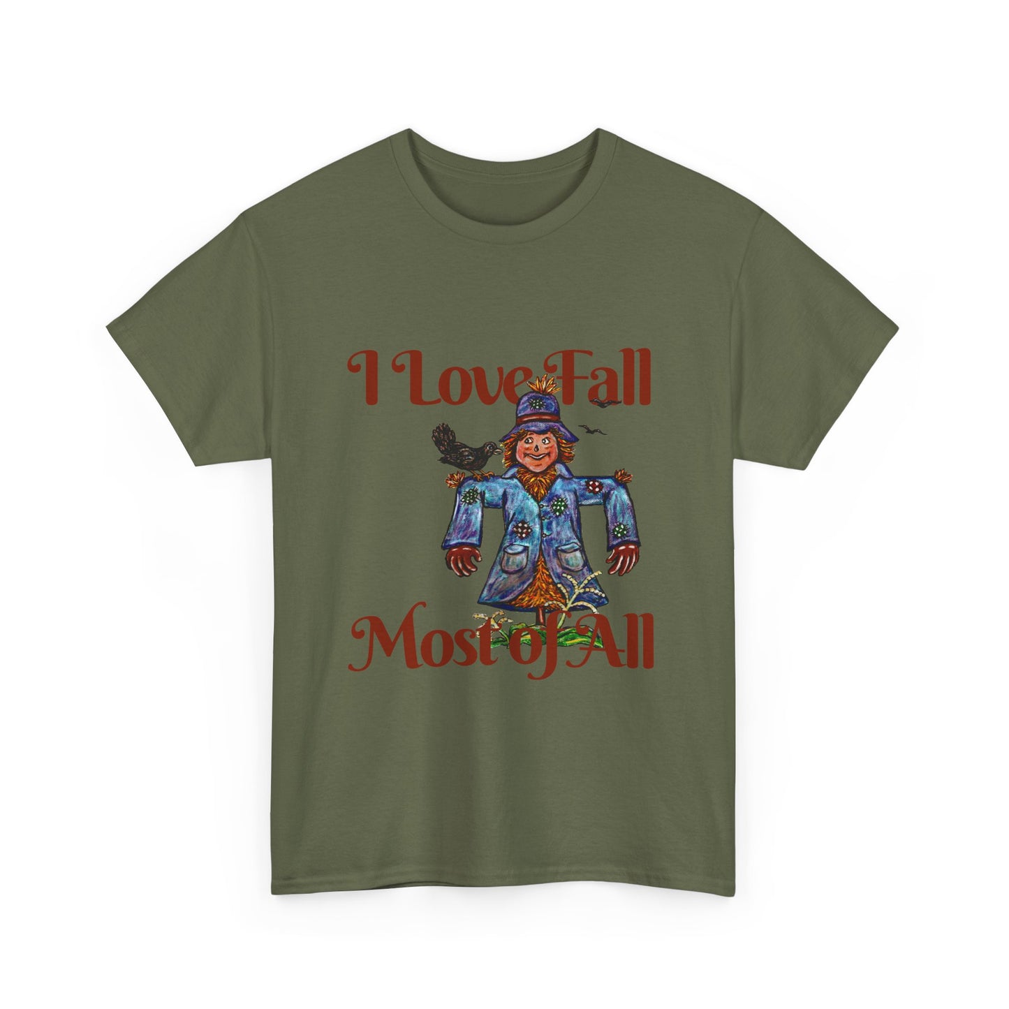 I Love Fall Most of All Unisex Heavy Cotton Tee