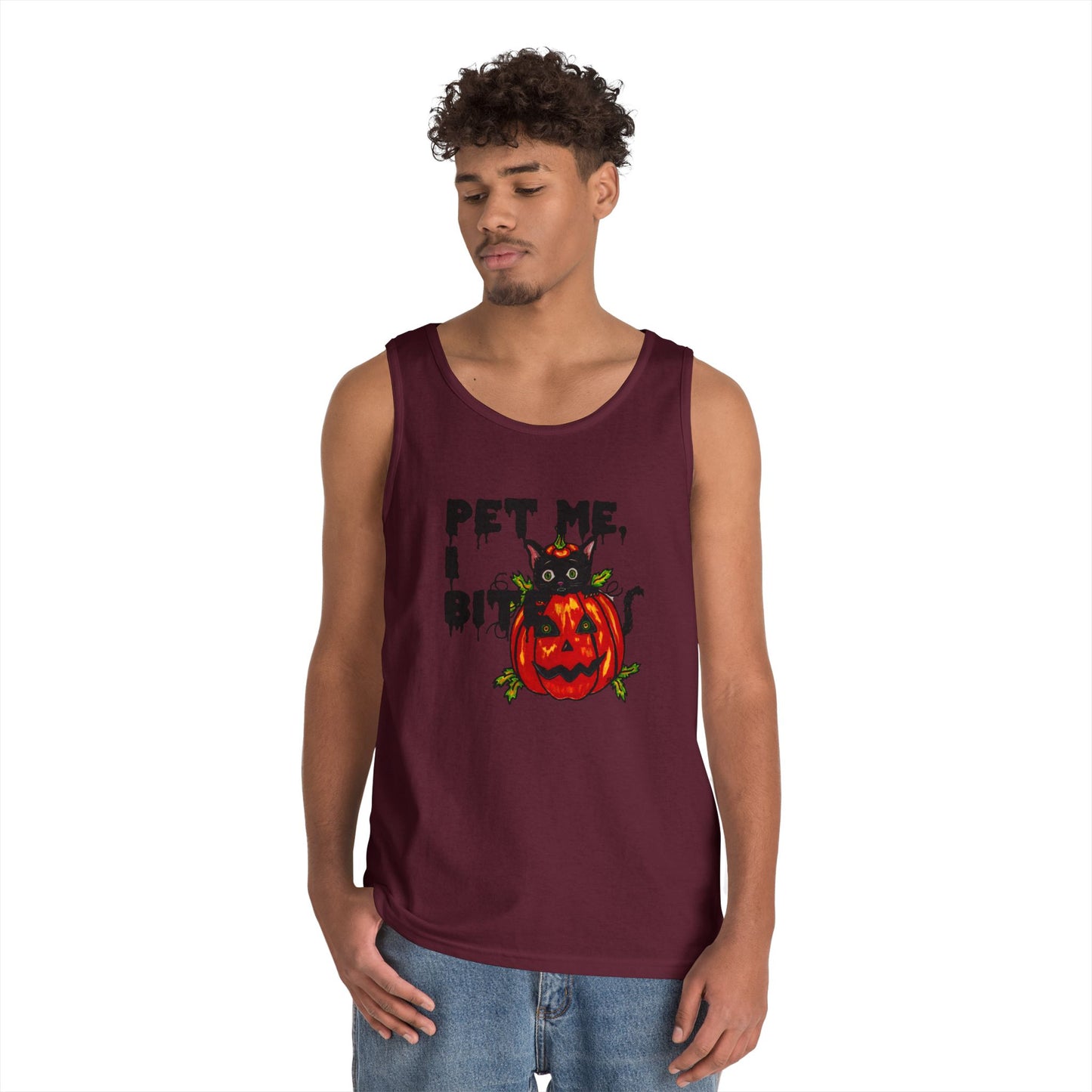 Pet Me Unisex Heavy Cotton Tank Top