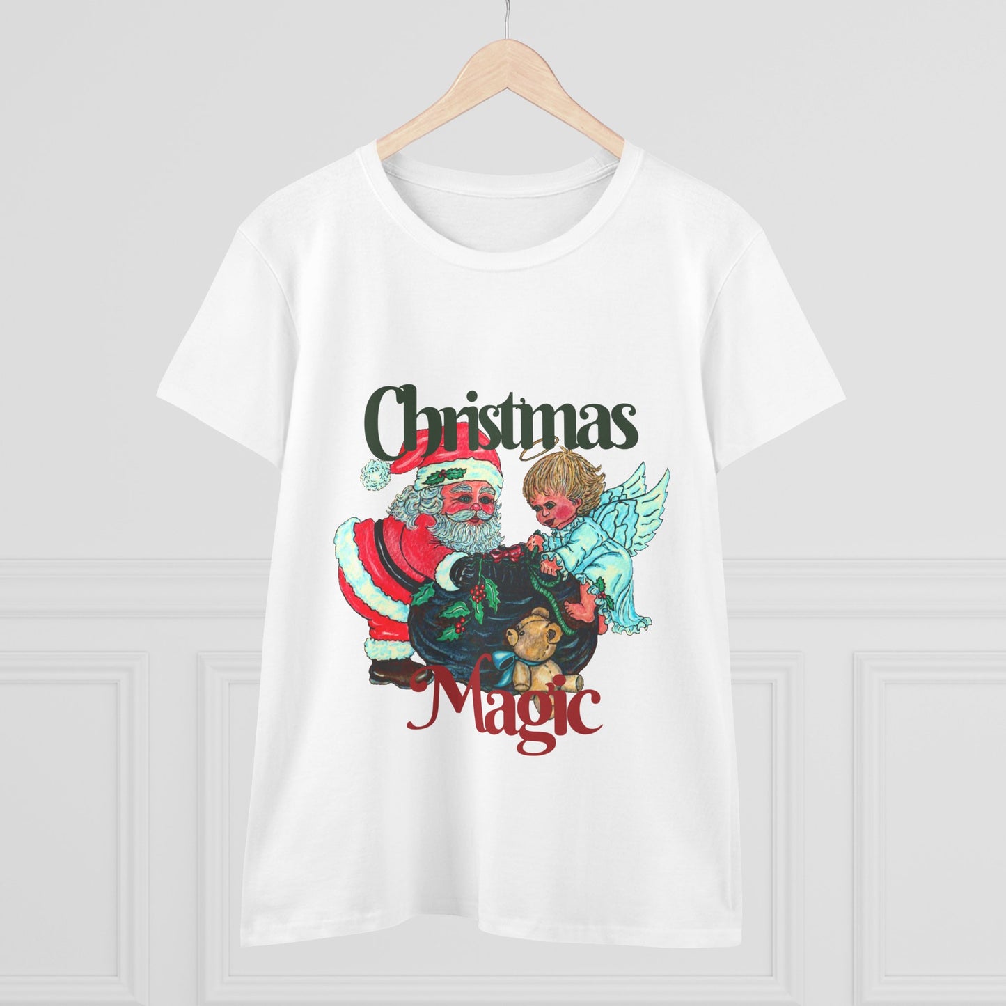 Christmas Magic Women's Midweight Cotton Tee