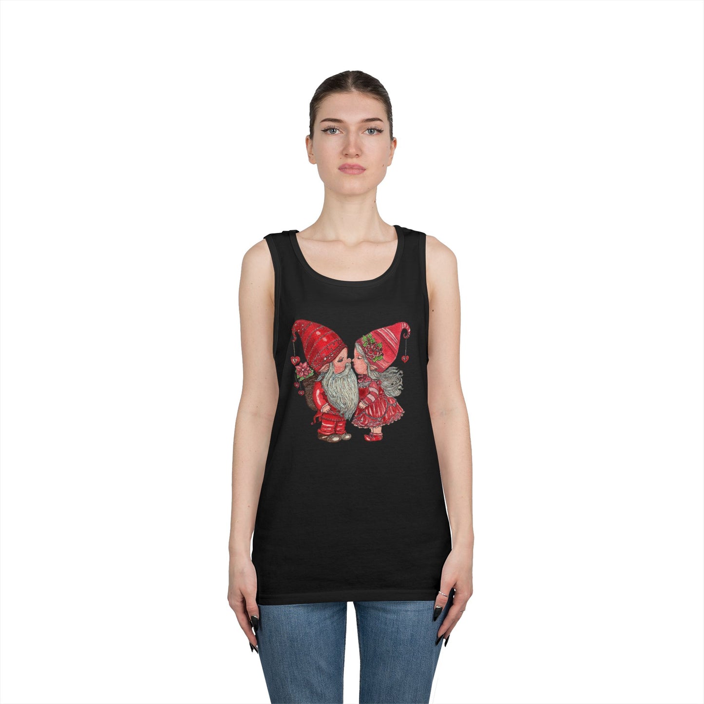 Gnome Lovers Unisex Heavy Cotton Tank Top