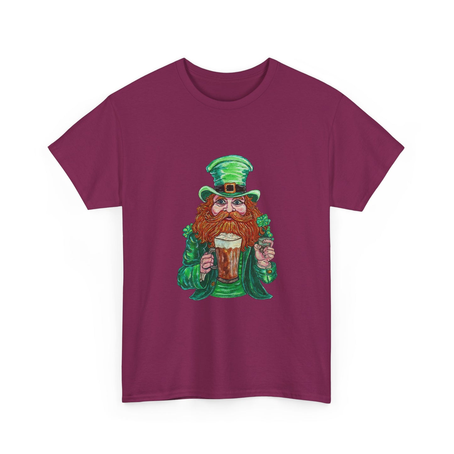 Drunken Leprechaun Unisex Heavy Cotton Tee