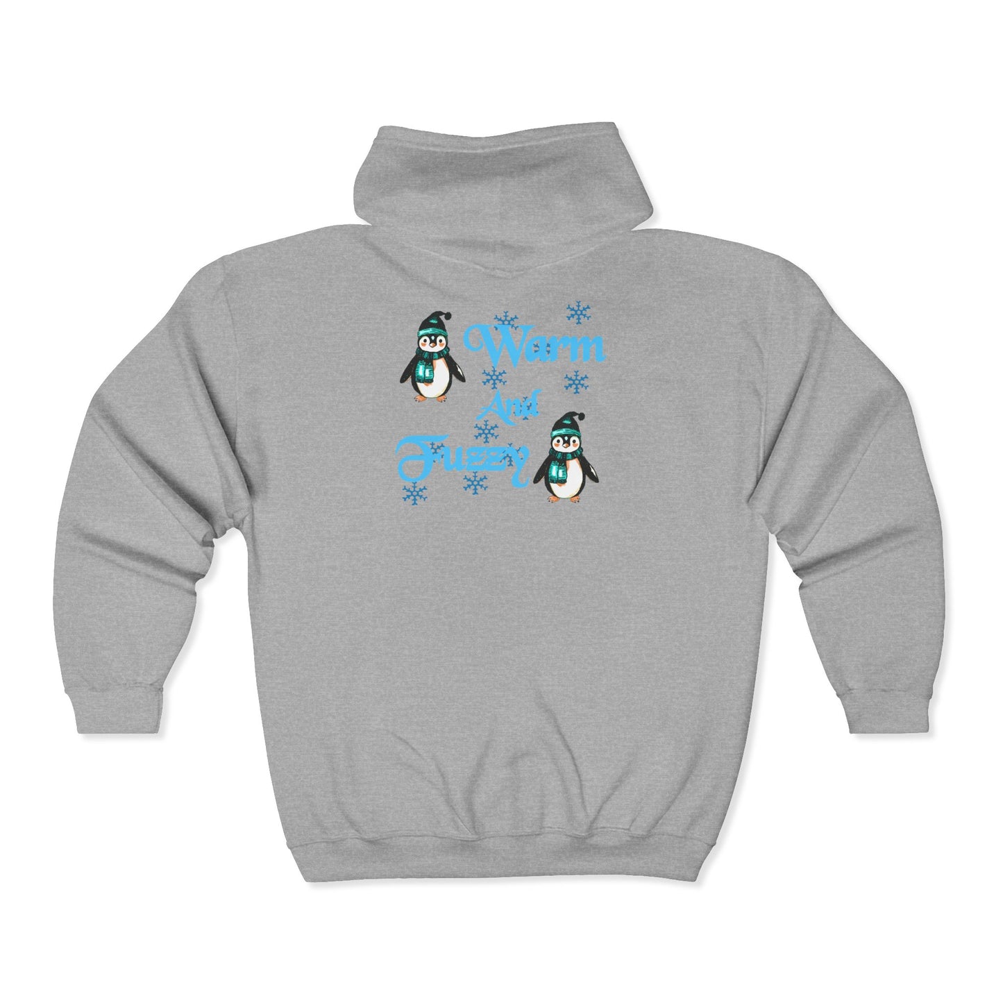 Warm and Fuzzy Unisex Heavy Blend™ Full Zip Hooded Sweatshirt