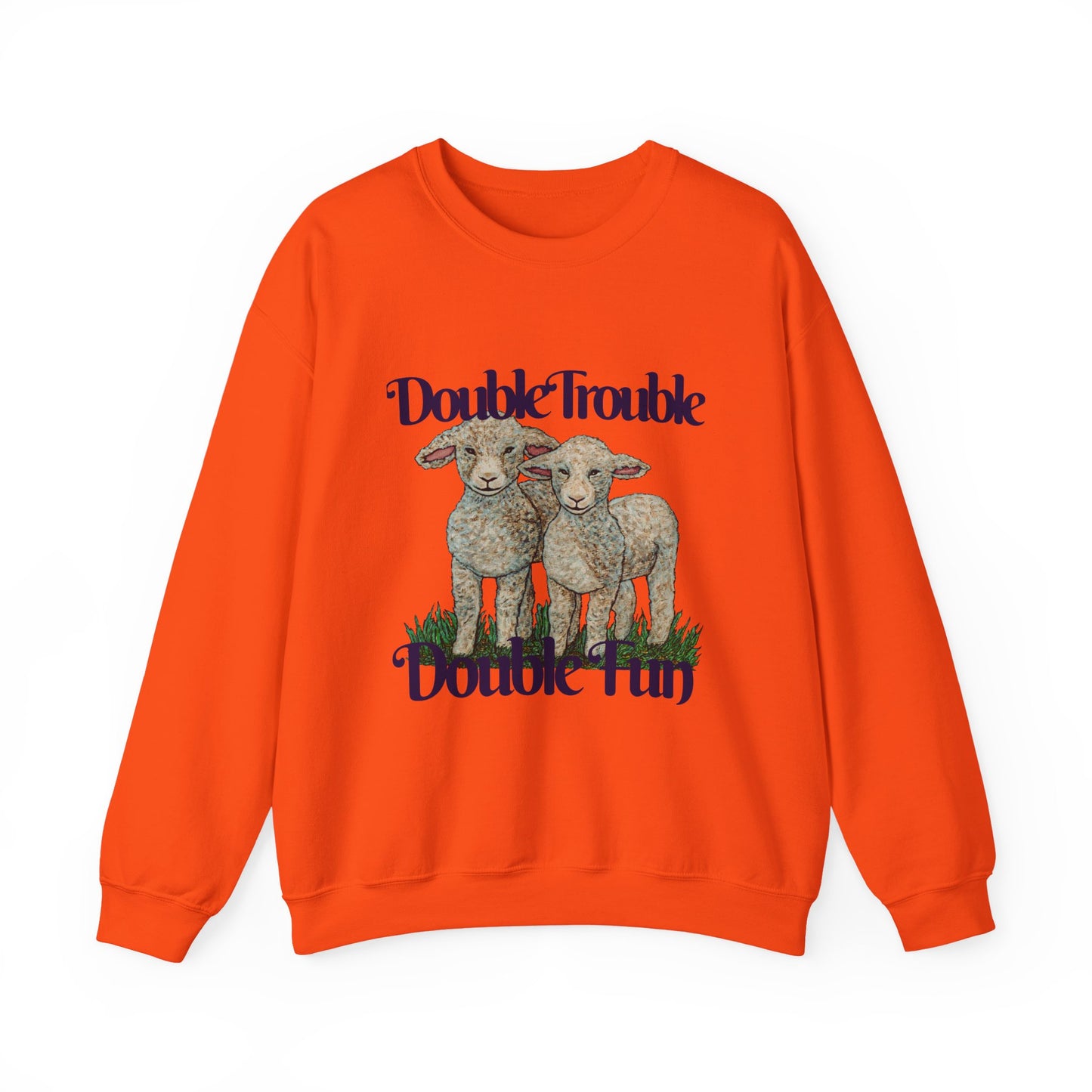 Double Trouble Double Fun Unisex Heavy Blend™ Crewneck Sweatshirt