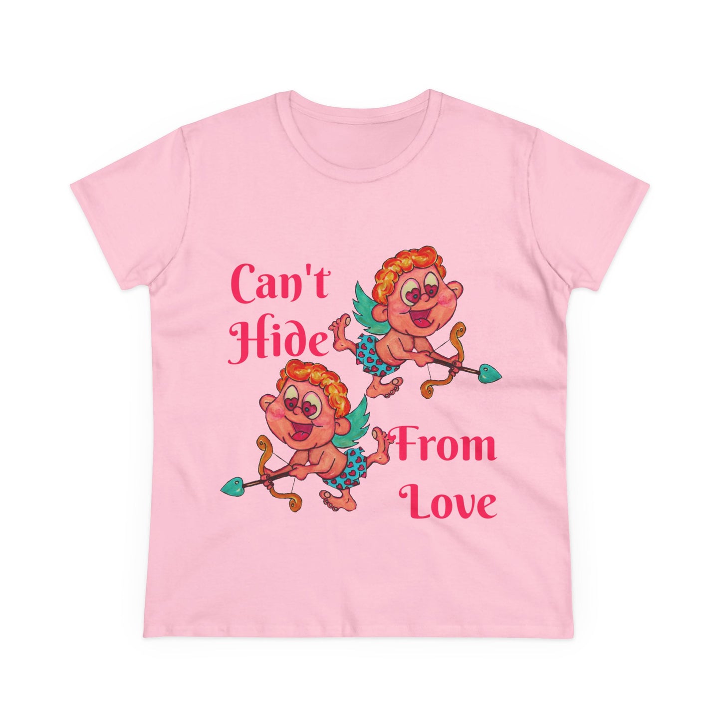 Can't Hide From Love Women's Midweight Cotton Tee