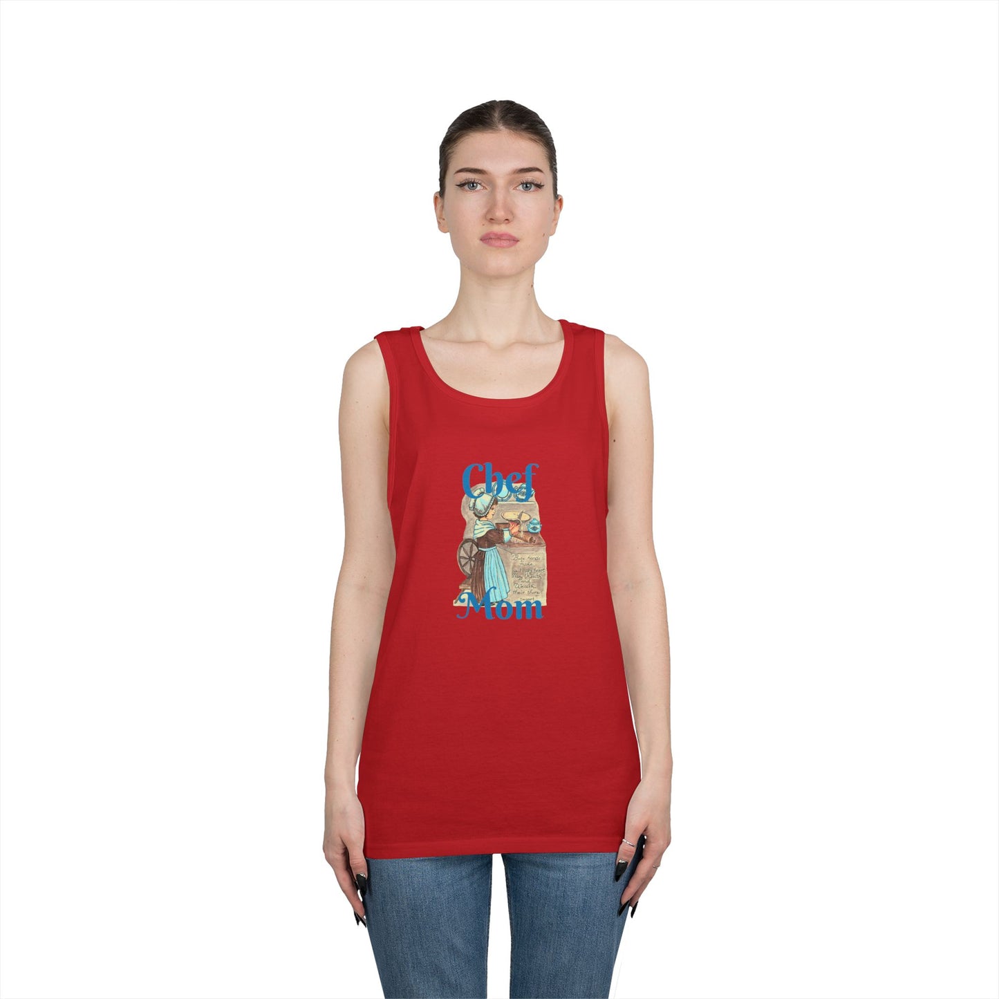 Chef Mom Unisex Heavy Cotton Tank Top