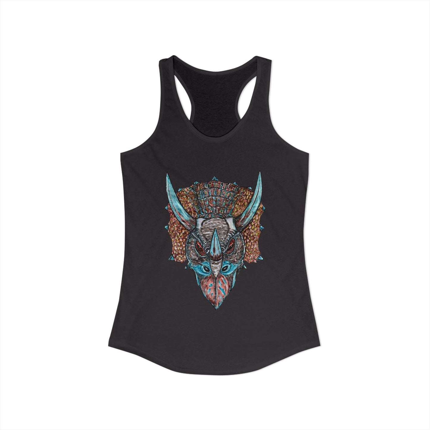 Triceratops Women's Ideal Racerback Tank