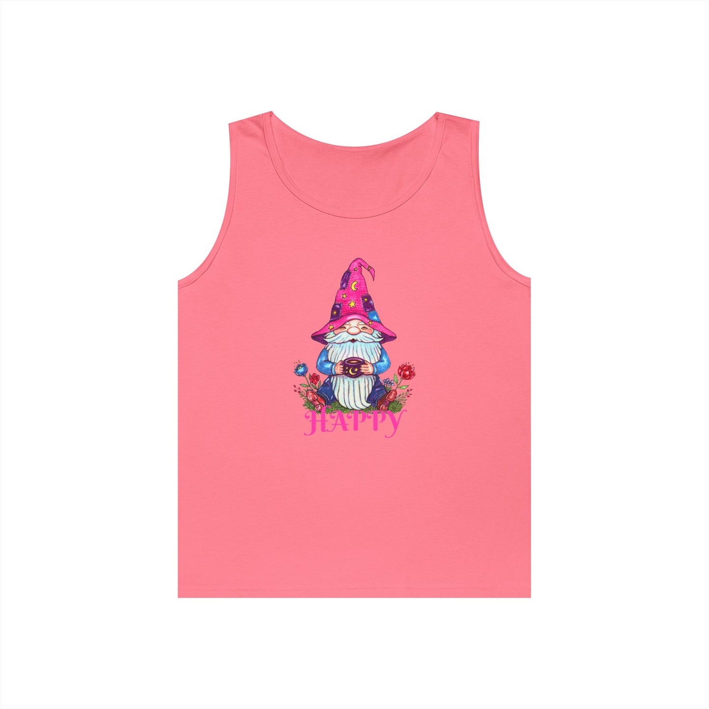 Happy Gnome Unisex Heavy Cotton Tank Top
