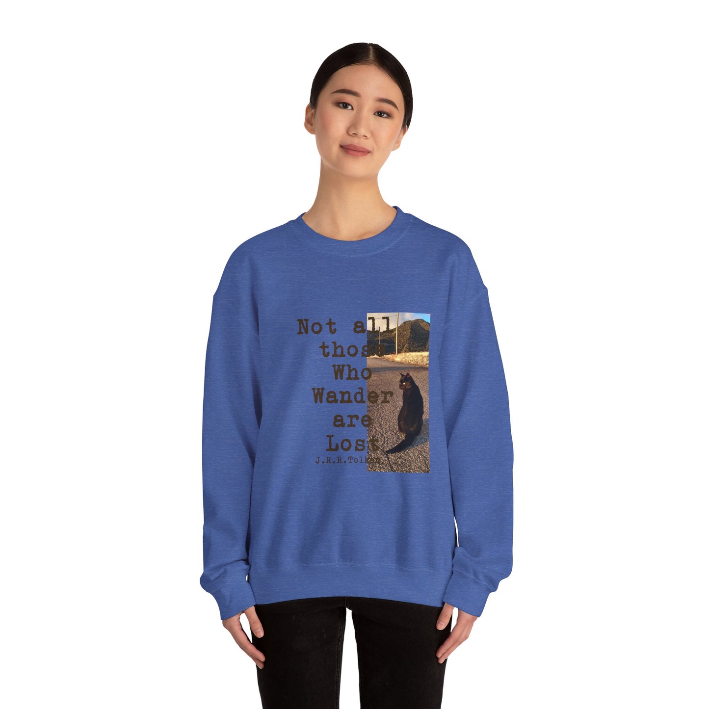 Wandering Kitty Unisex Heavy Blend™ Crewneck Sweatshirt