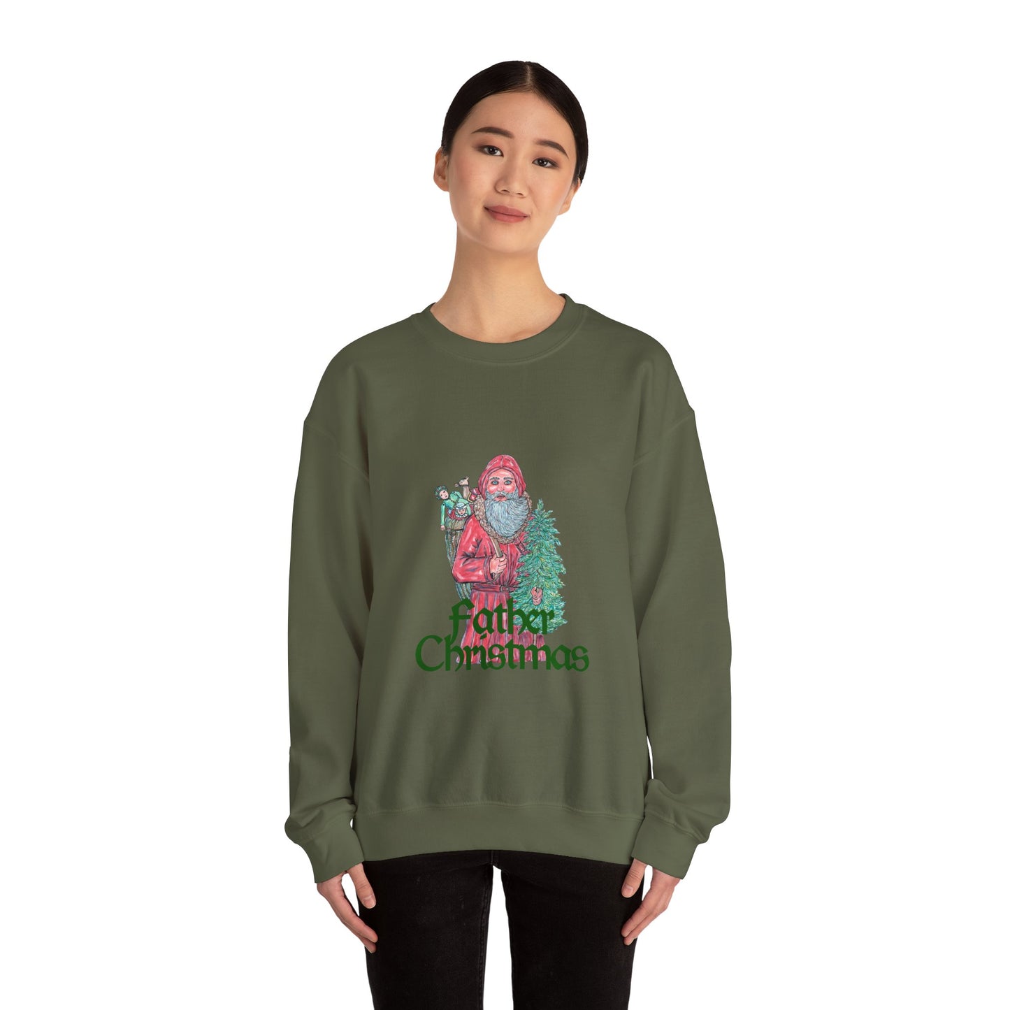 Father Christmas Unisex Heavy Blend™ Crewneck Sweatshirt