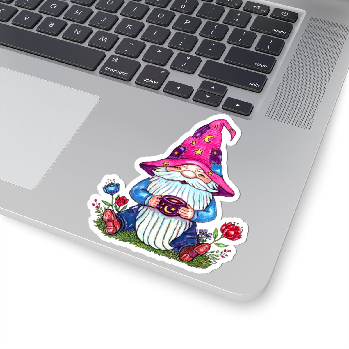 Coffee Gnome Kiss-Cut Stickers