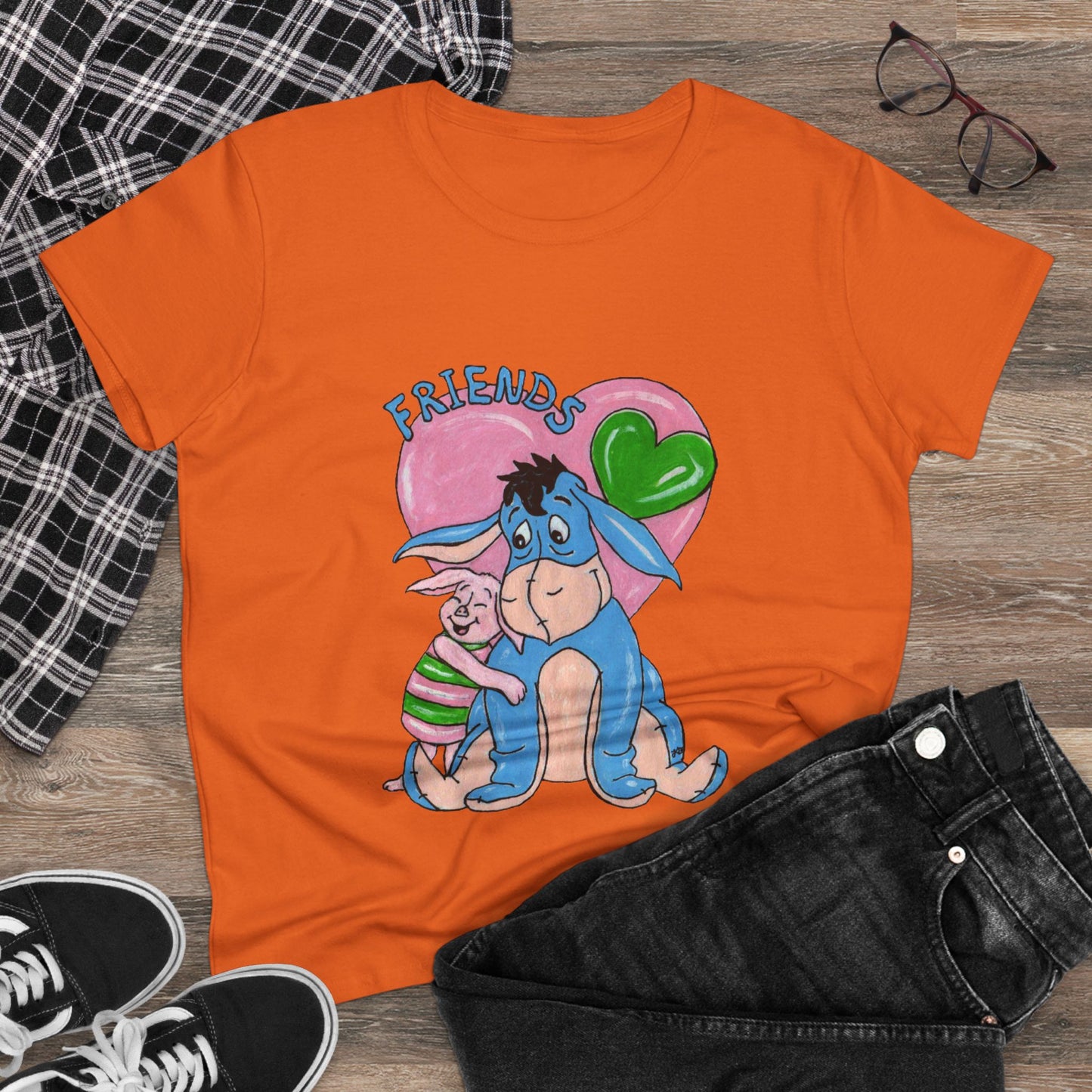 Best Friends Women's Midweight Cotton Tee