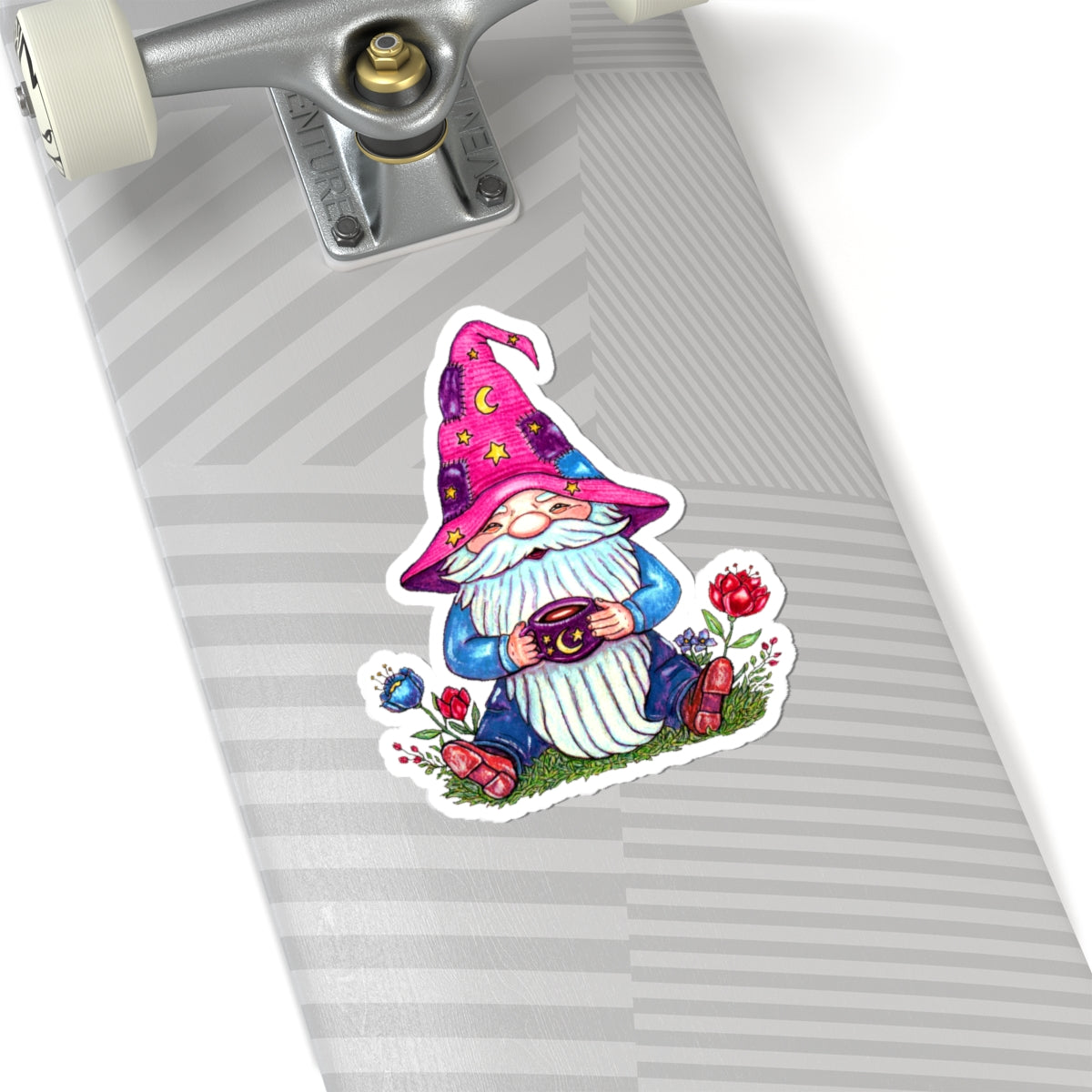 Coffee Gnome Kiss-Cut Stickers