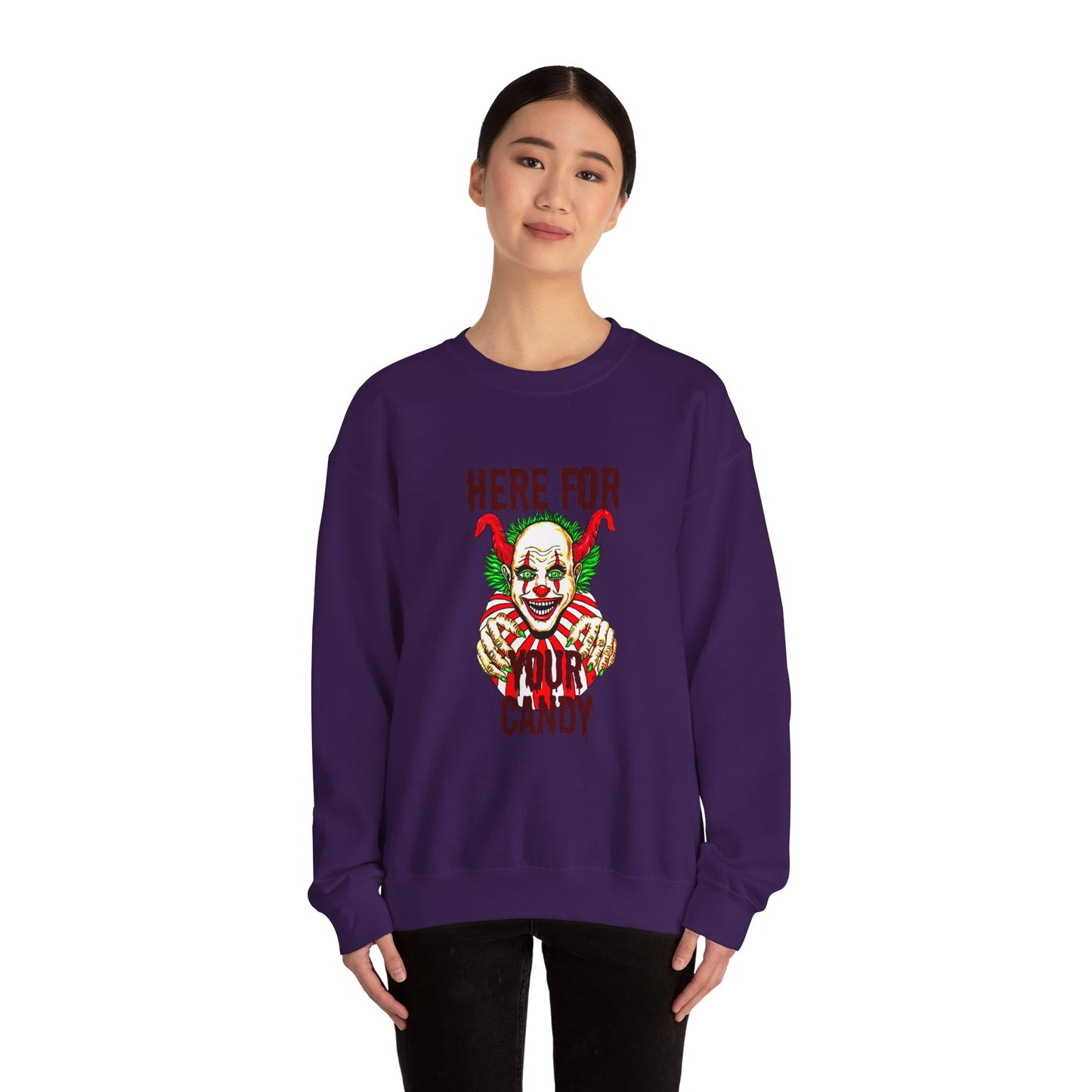 Here for Your Candy Unisex Heavy Blend™ Crewneck Sweatshirt
