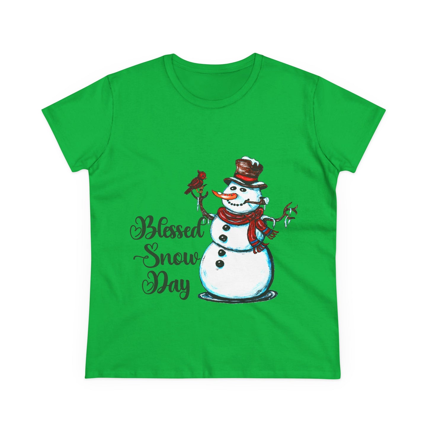 Blessed Snow Day Women's Midweight Cotton Tee