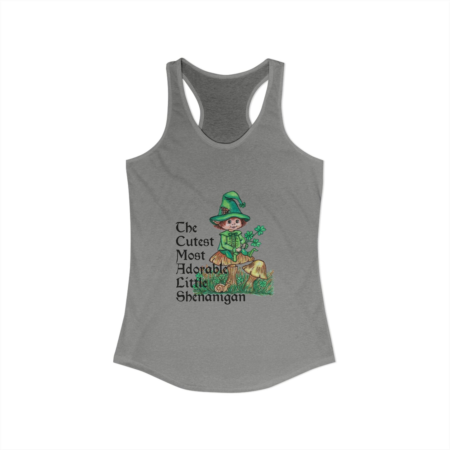 Cutest Leprechaun Women's Ideal Racerback Tank