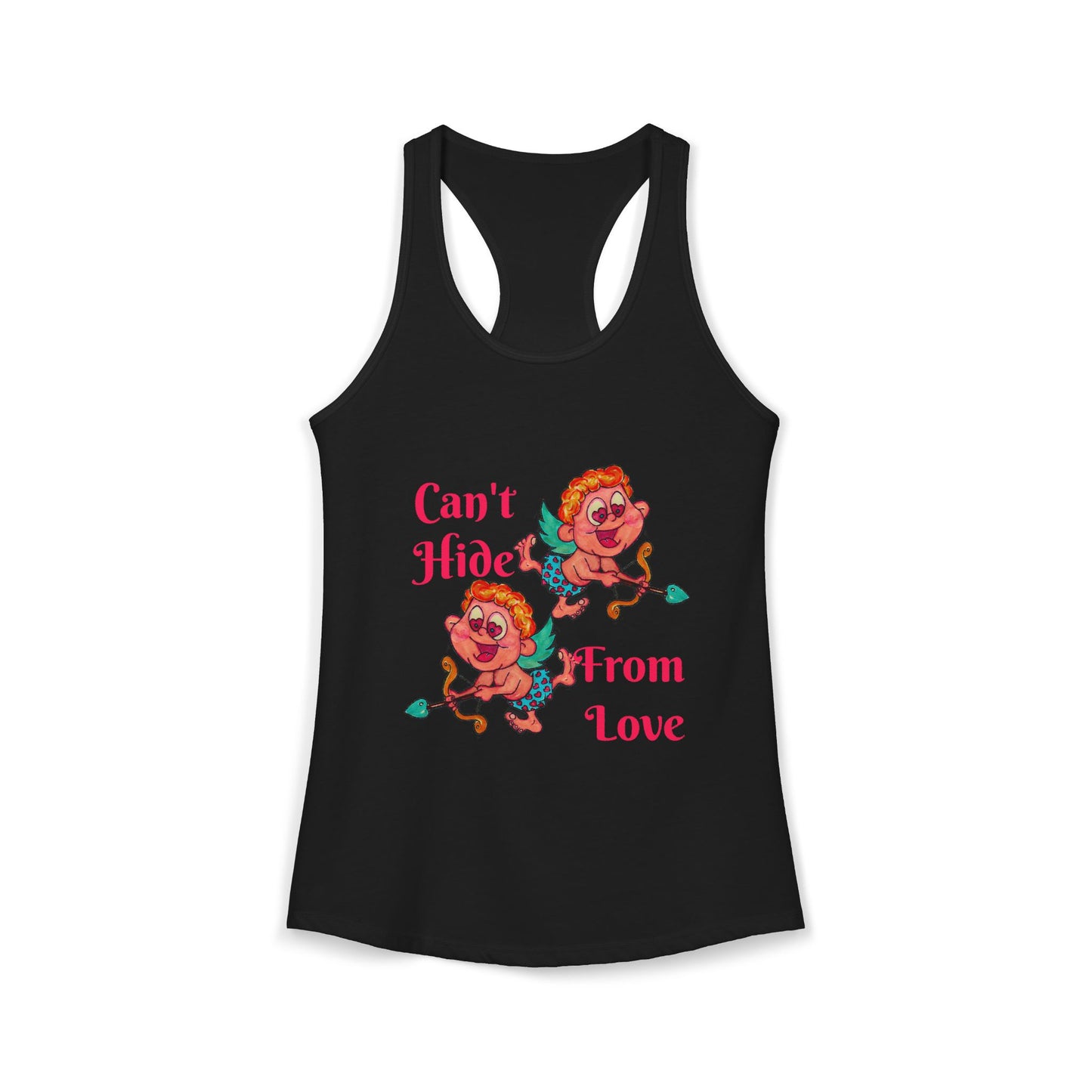Can't Hide From Love Women's Ideal Racerback Tank