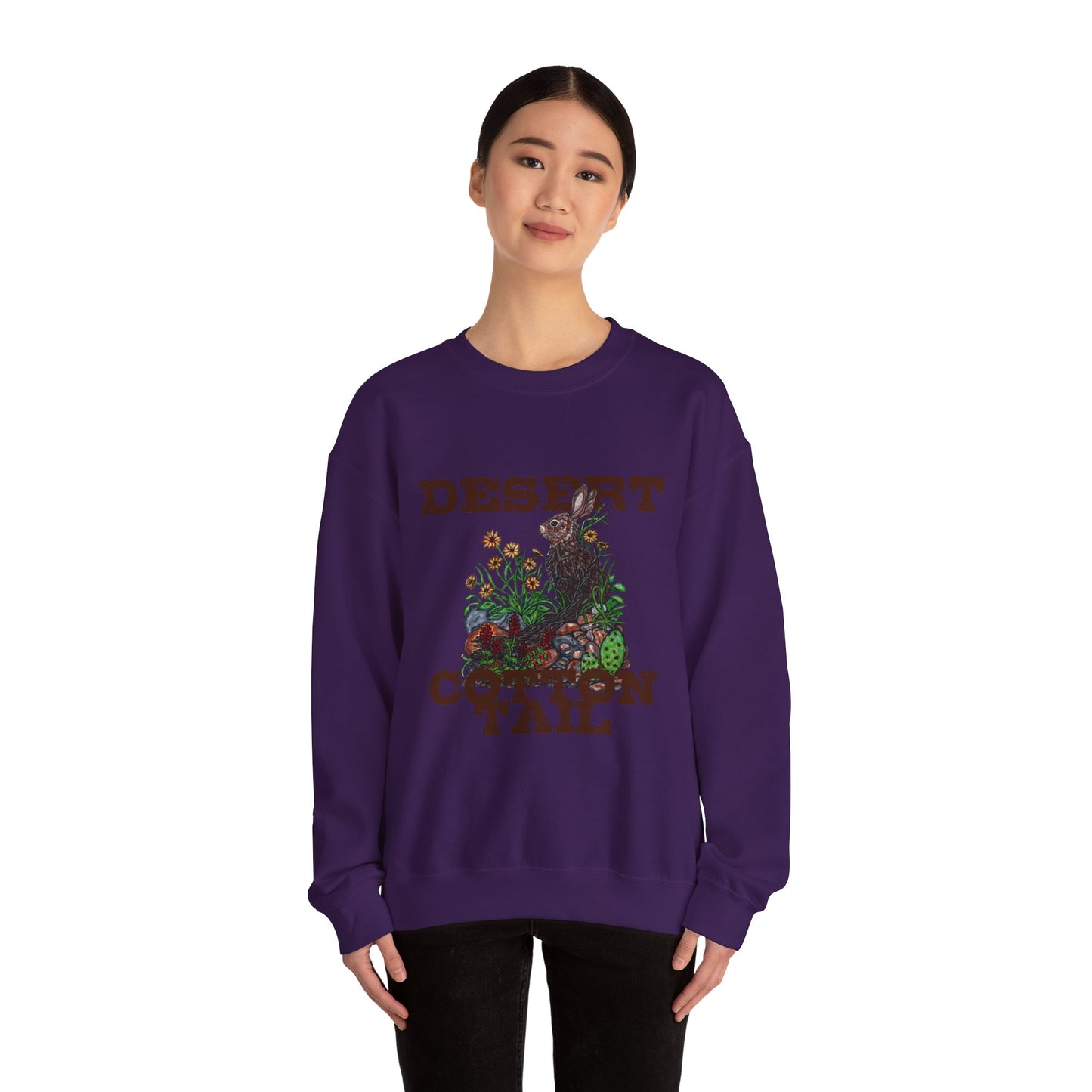 Desert Cotton Tail Unisex Heavy Blend™ Crewneck Sweatshirt