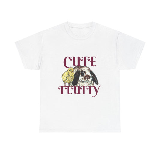 Cute and Fluffy Unisex Heavy Cotton Tee