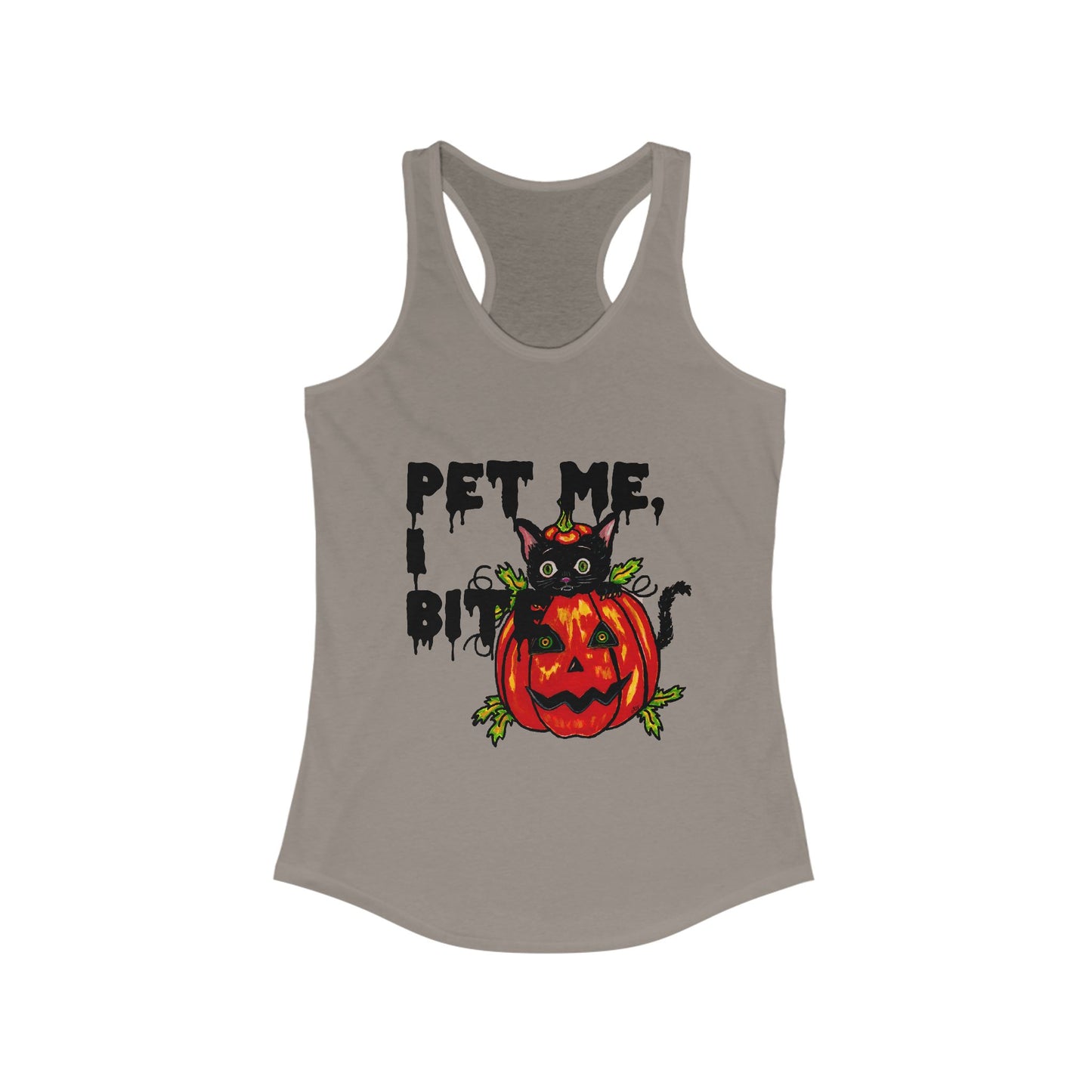 Pet me Women's Ideal Racerback Tank