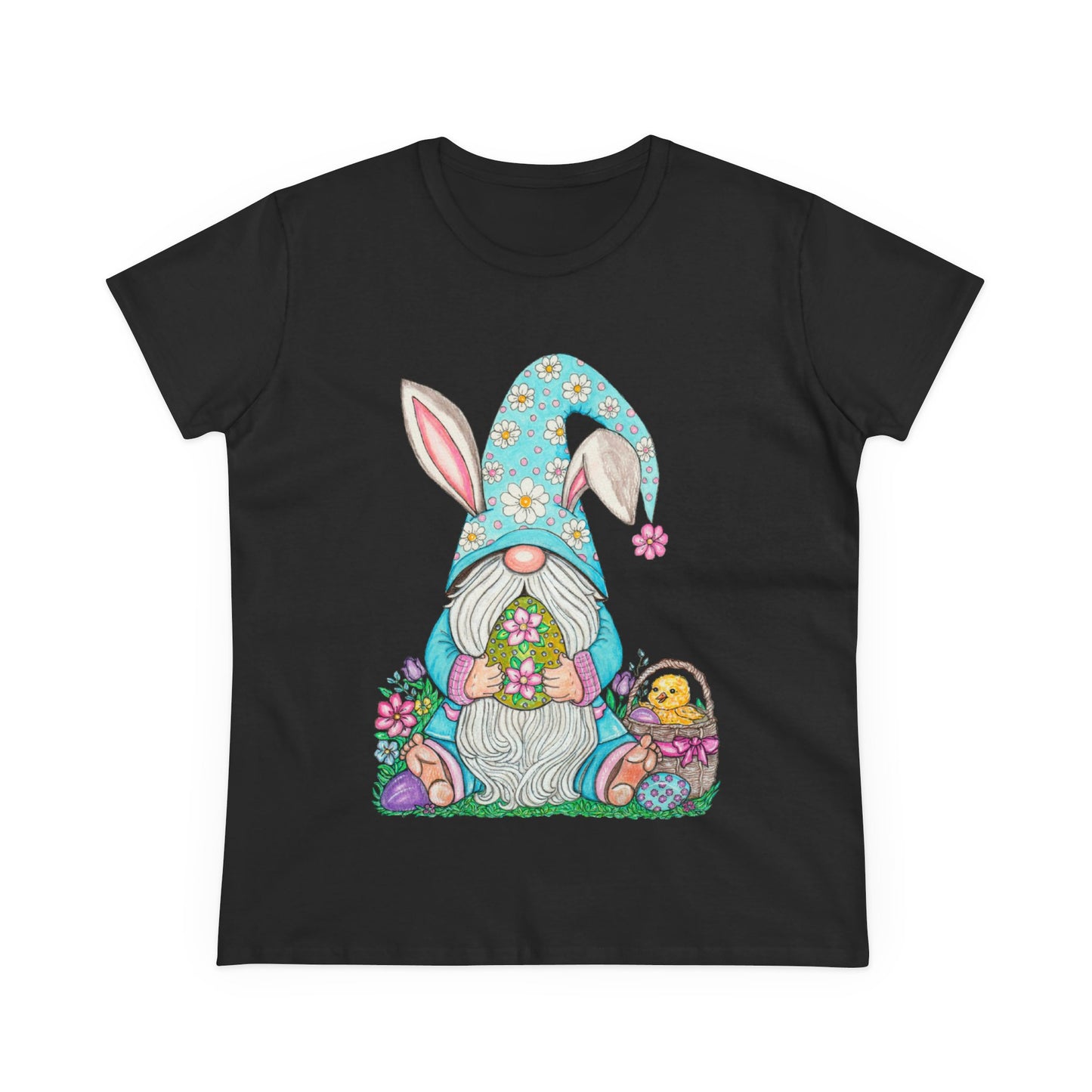 Easter Gnome Women's Midweight Cotton Tee