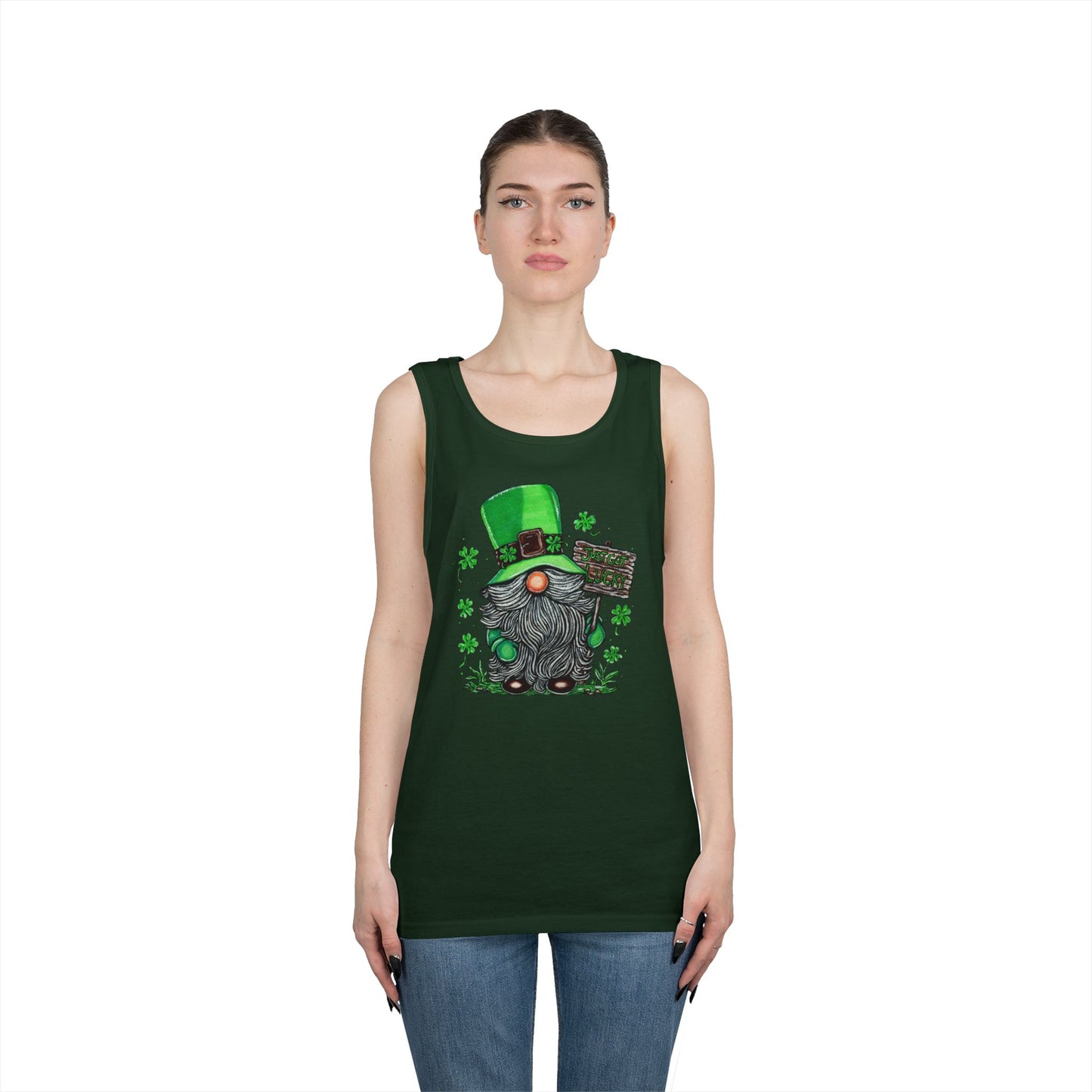 Gnomish Leprechaun Unisex Heavy Cotton Tank Top