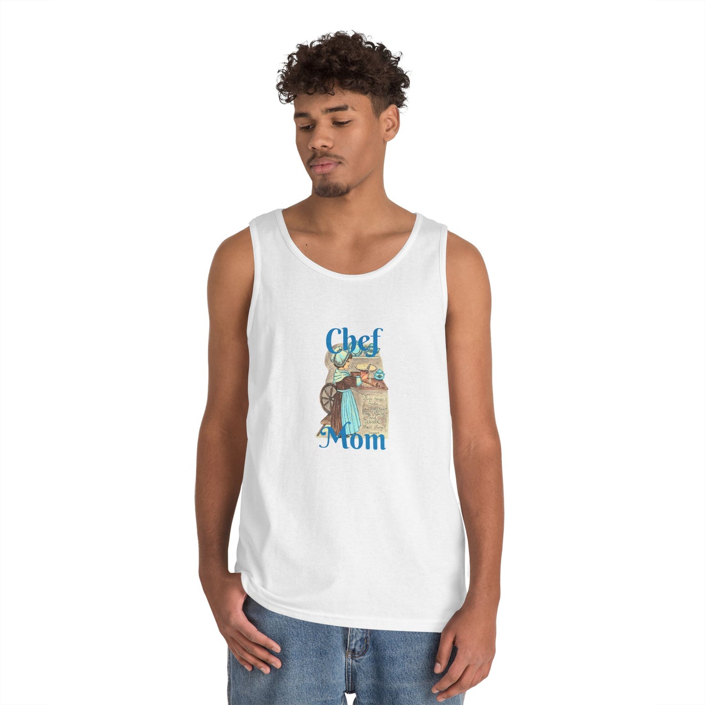 Chef Mom Unisex Heavy Cotton Tank Top