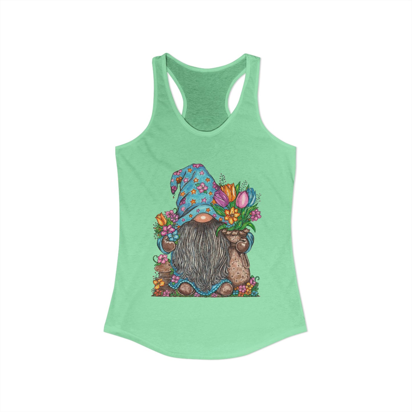 Gardening Gnome Women's Ideal Racerback Tank