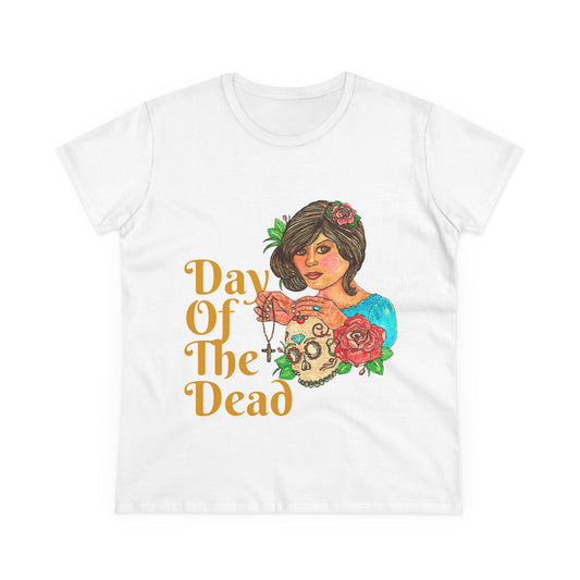 Day of the Dead Women's Midweight Cotton Tee