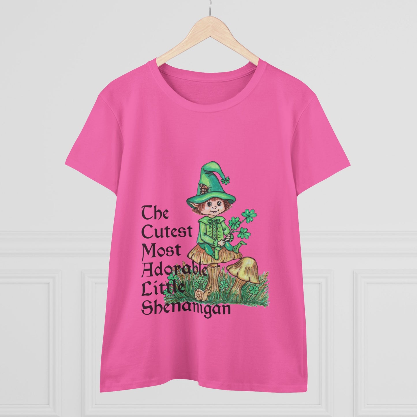 Cutest Leprechaun Women's Midweight Cotton Tee