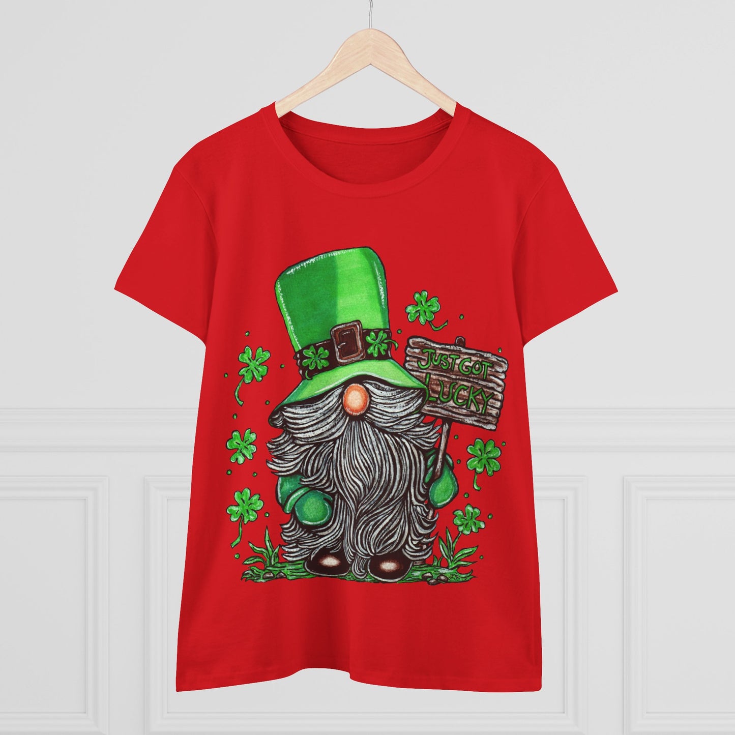 Gnomish Leprechaun Women's Midweight Cotton Tee
