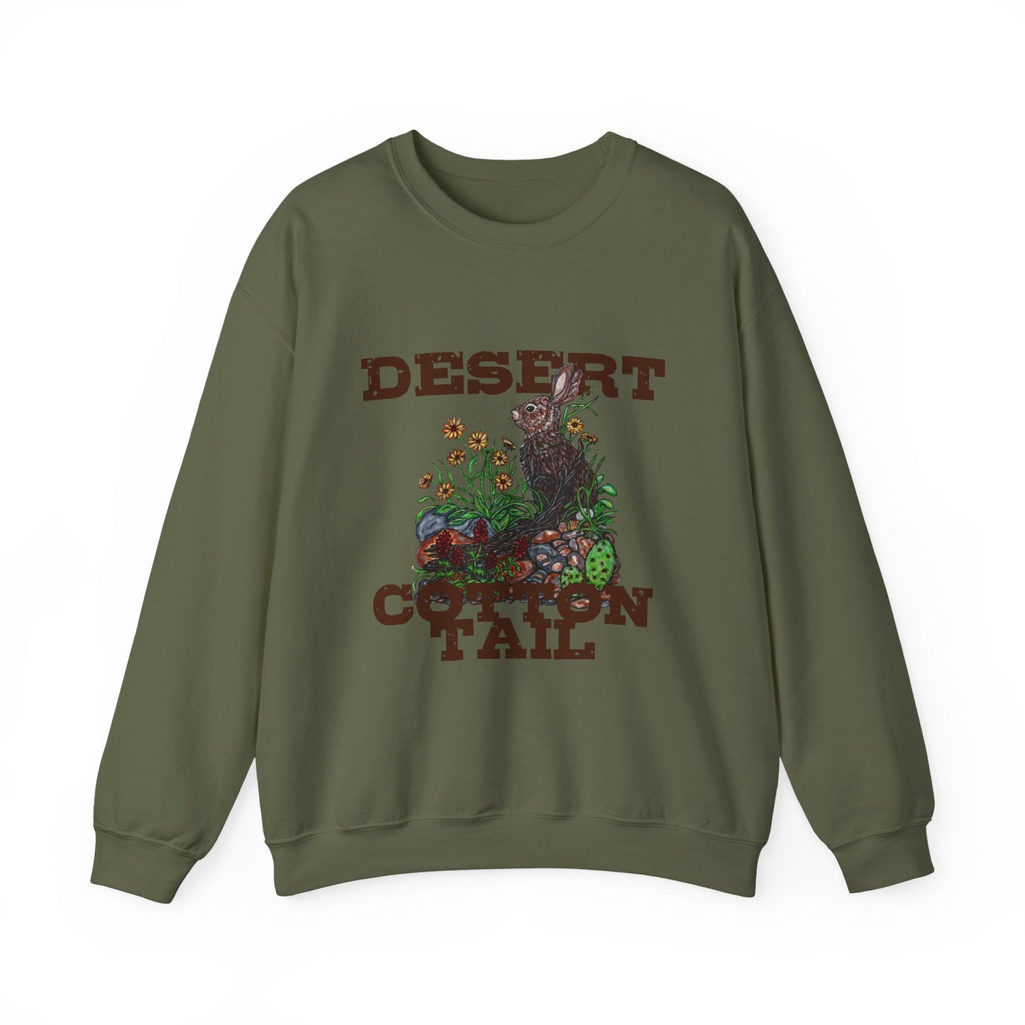 Desert Cotton Tail Unisex Heavy Blend™ Crewneck Sweatshirt