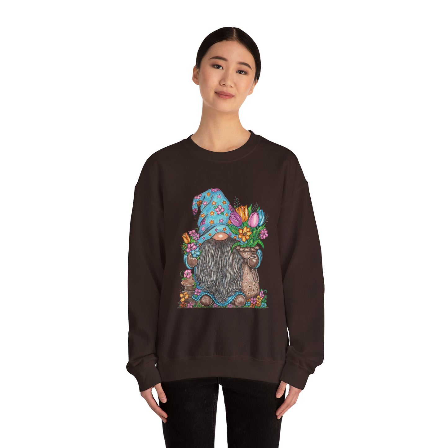 Gardening Gnome Unisex Heavy Blend™ Crewneck Sweatshirt