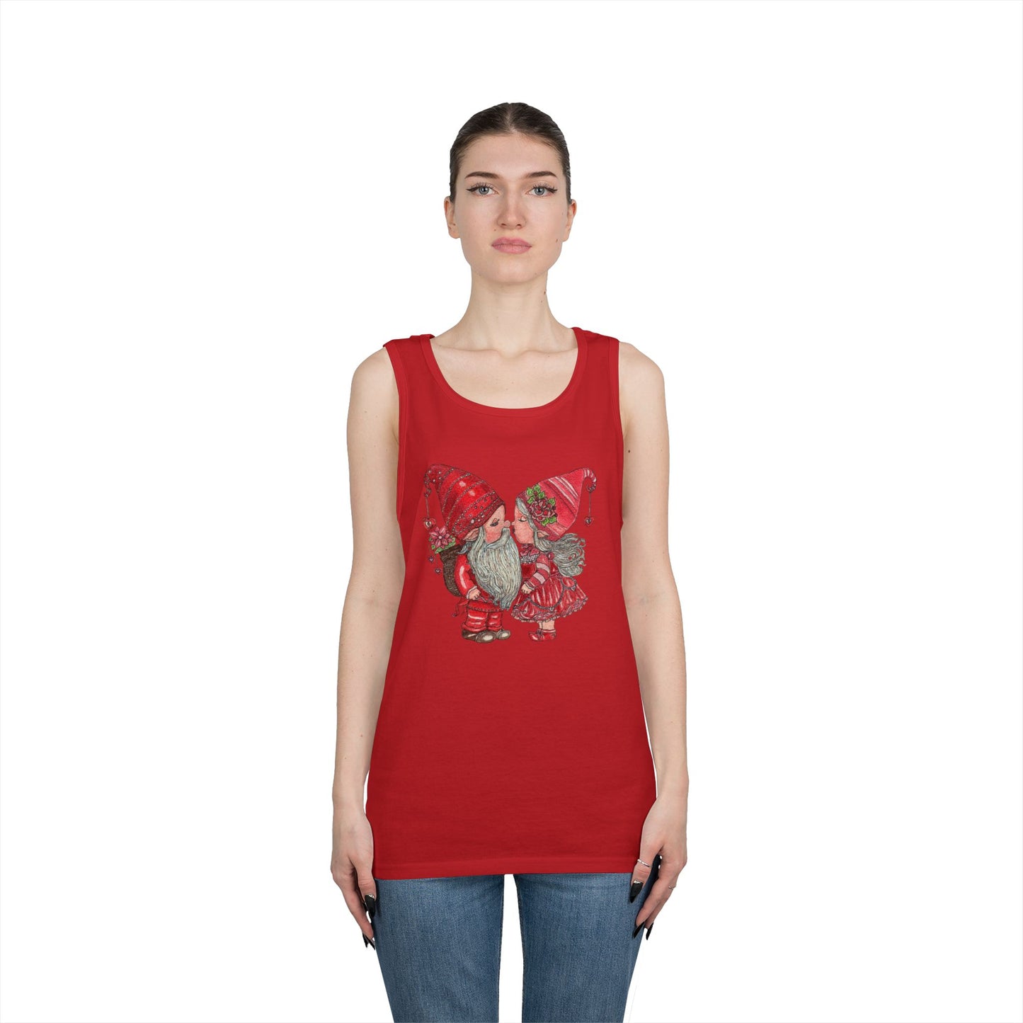 Gnome Lovers Unisex Heavy Cotton Tank Top