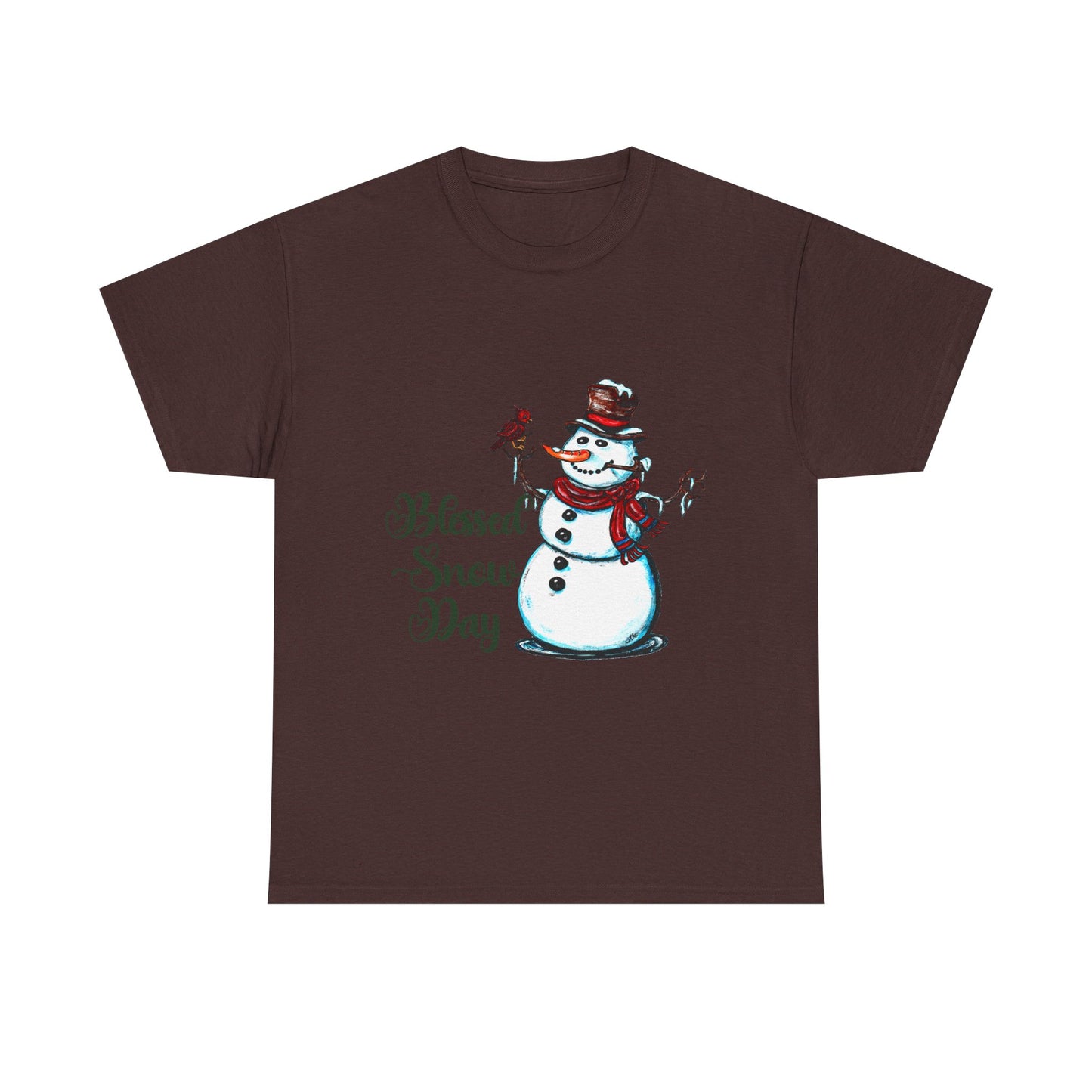 Blessed Snow Day Unisex Heavy Cotton Tee