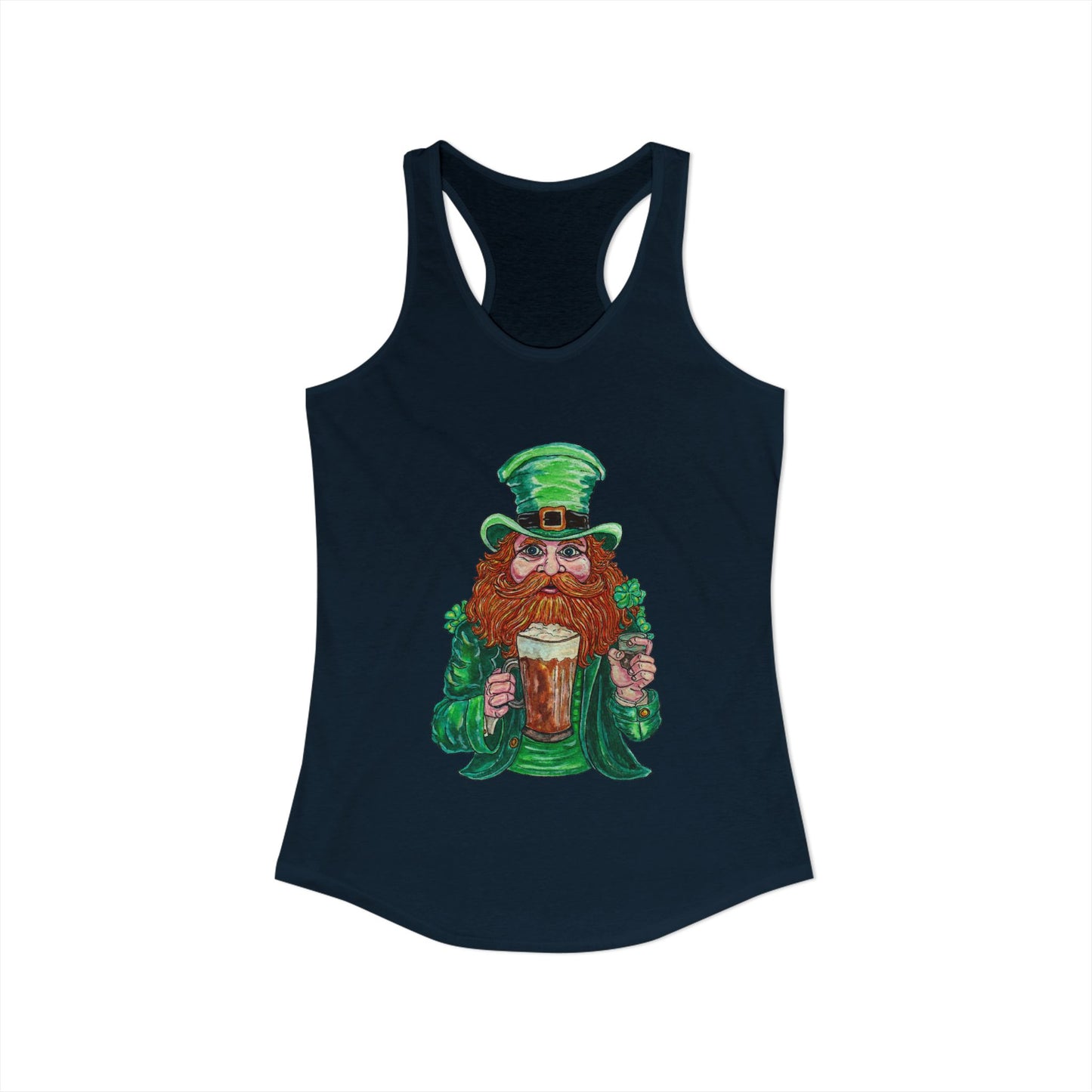 Drunken Leprechaun Women's Ideal Racerback Tank