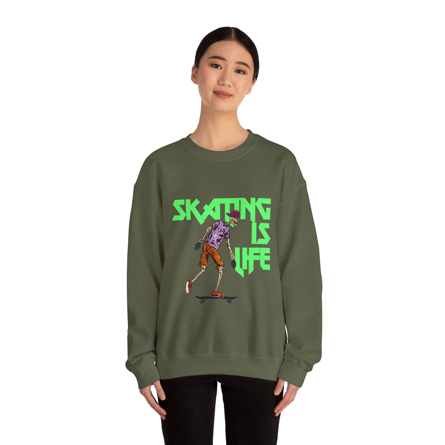 Skating is Life Unisex Heavy Blend™ Crewneck Sweatshirt