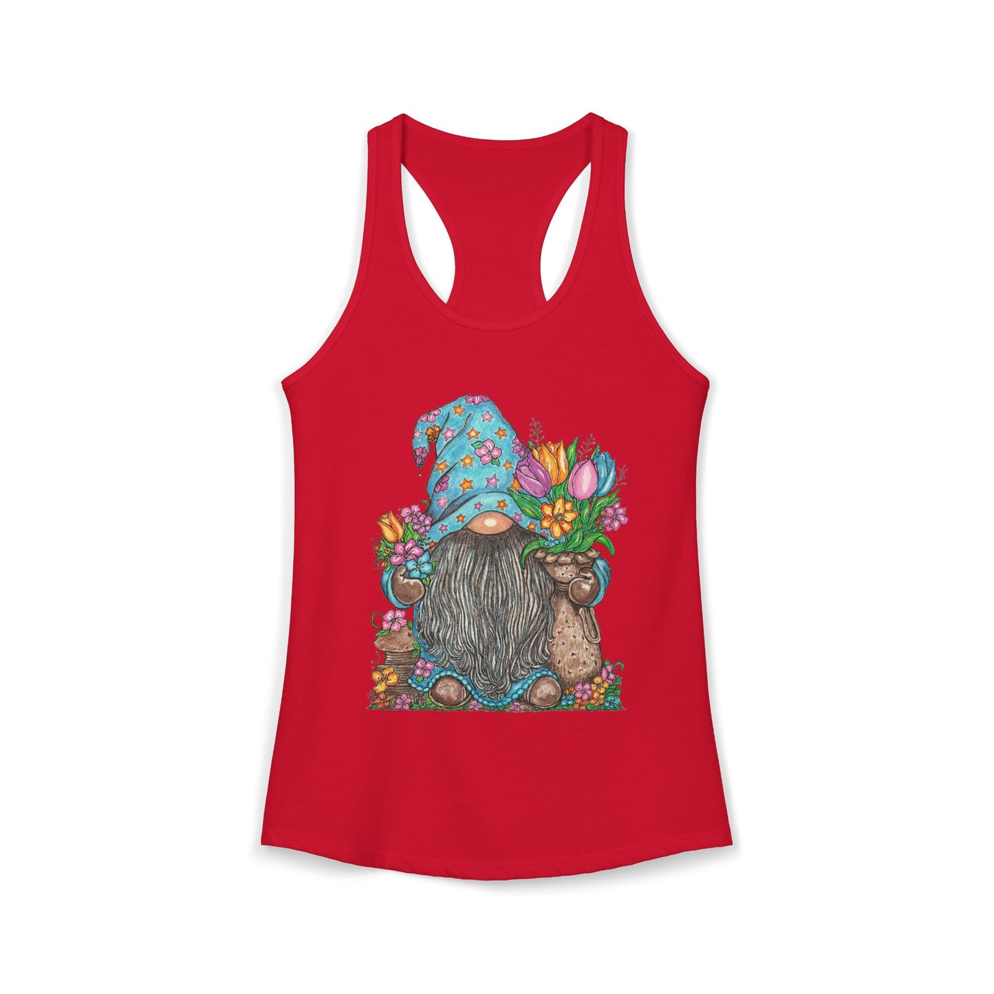 Gardening Gnome Women's Ideal Racerback Tank